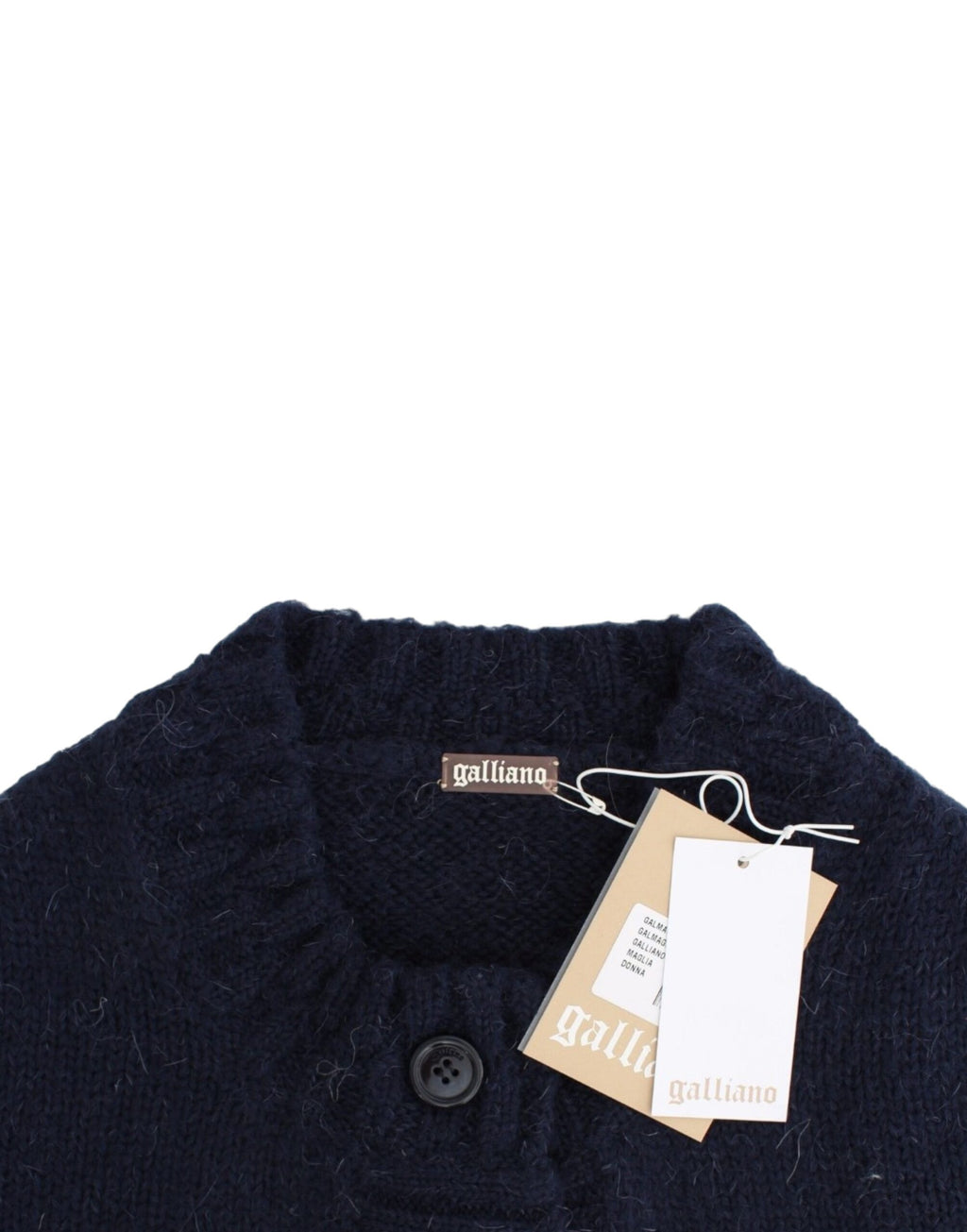 John Galliano Blue cropped cardigan - PreLoved & Luxe