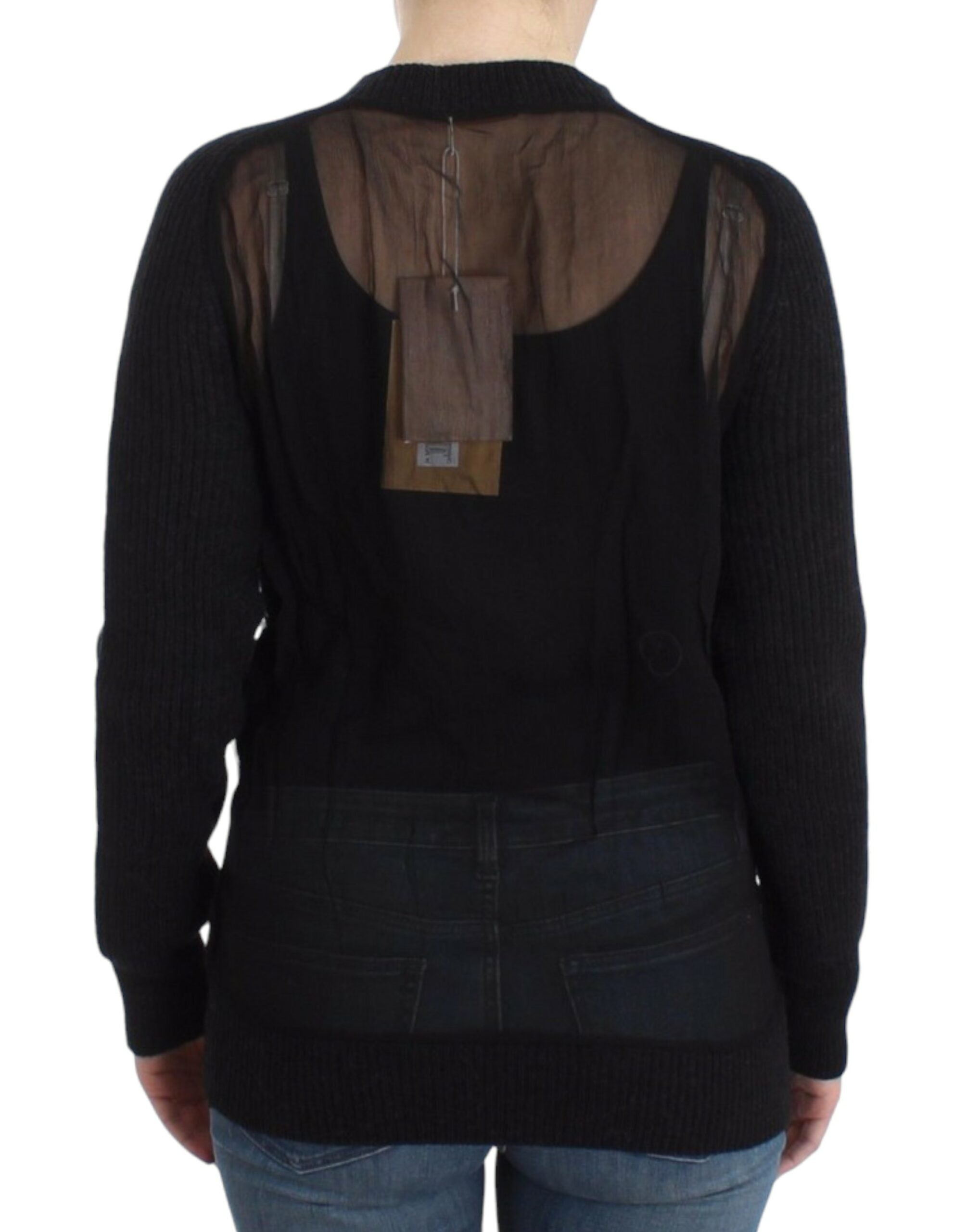 John Galliano Black wool cardigan - PreLoved & Luxe