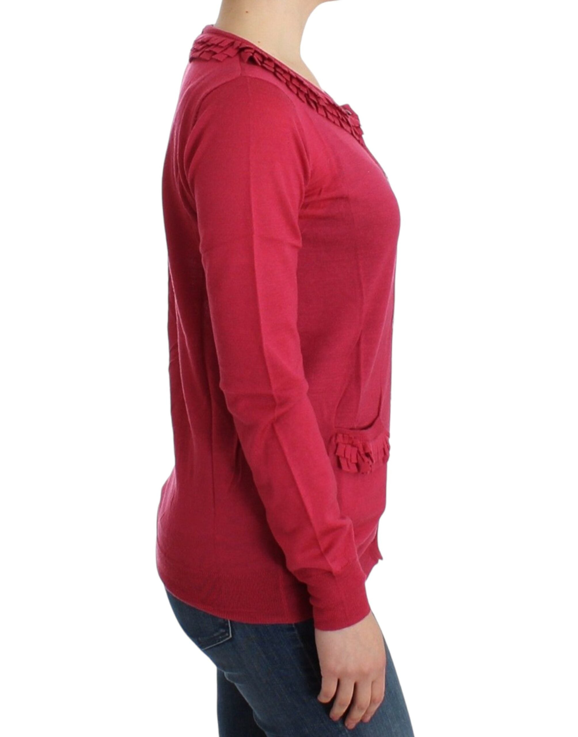 John Galliano Pink wool cardigan - PreLoved & Luxe