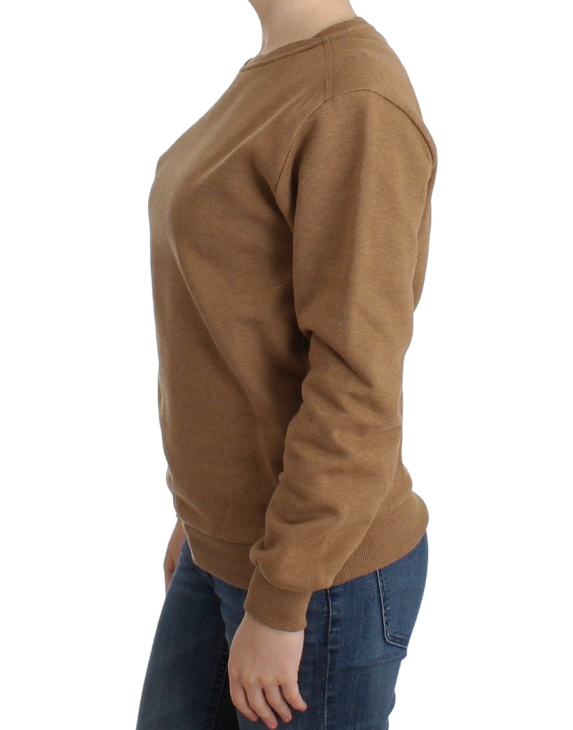 John Galliano Brown Crewneck Cotton Sweater - PreLoved & Luxe