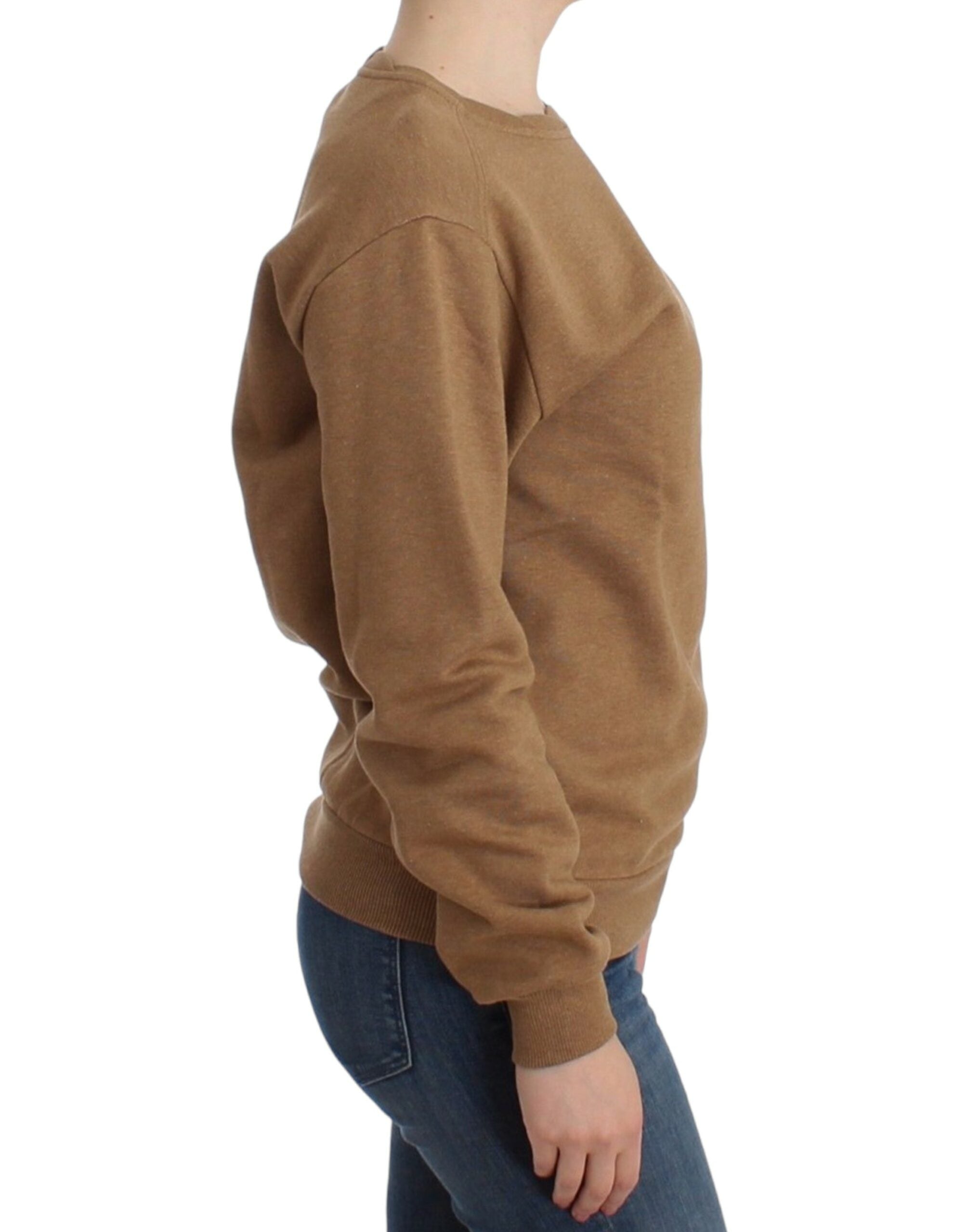 John Galliano Brown Crewneck Cotton Sweater - PreLoved & Luxe