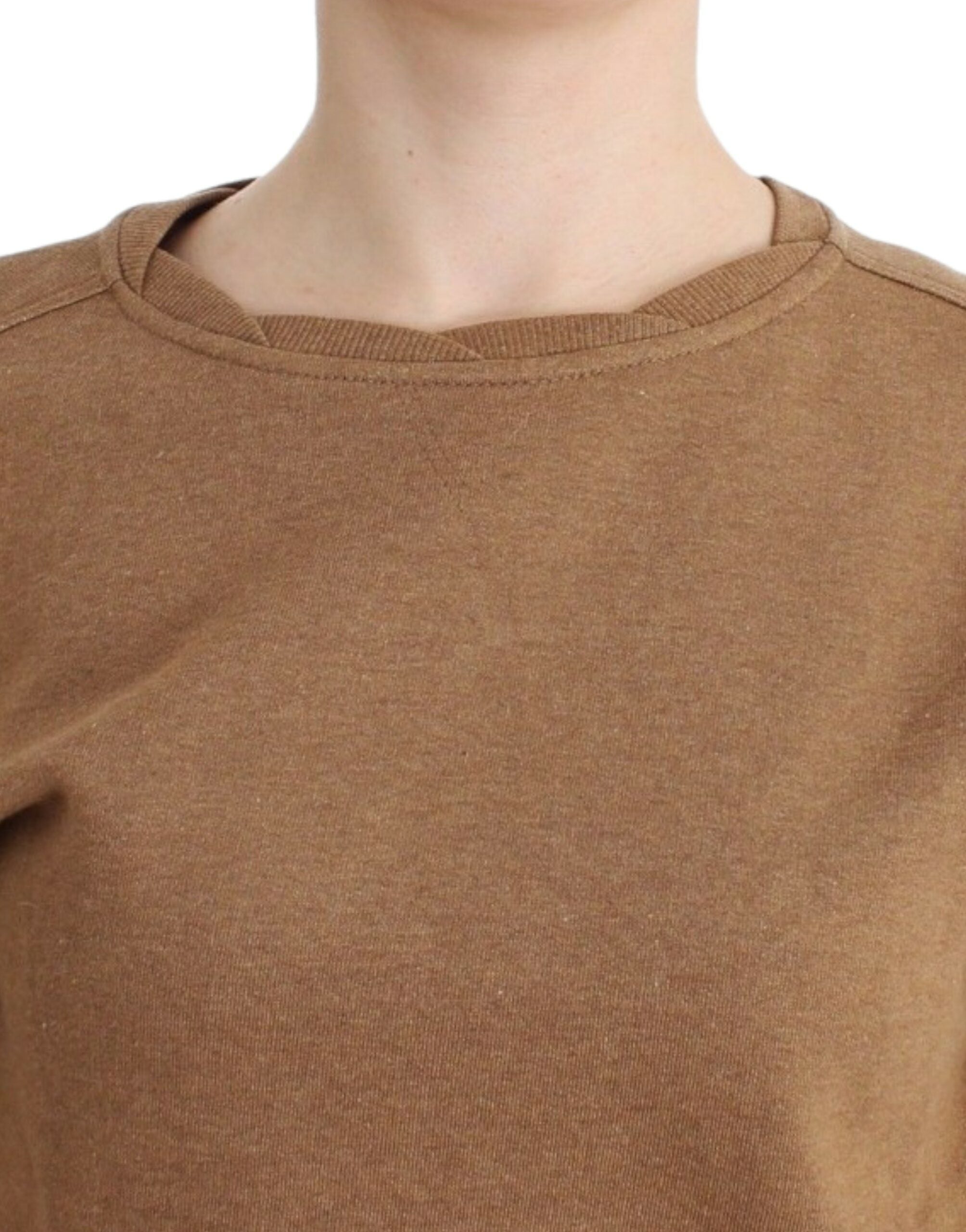 John Galliano Brown Crewneck Cotton Sweater - PreLoved & Luxe