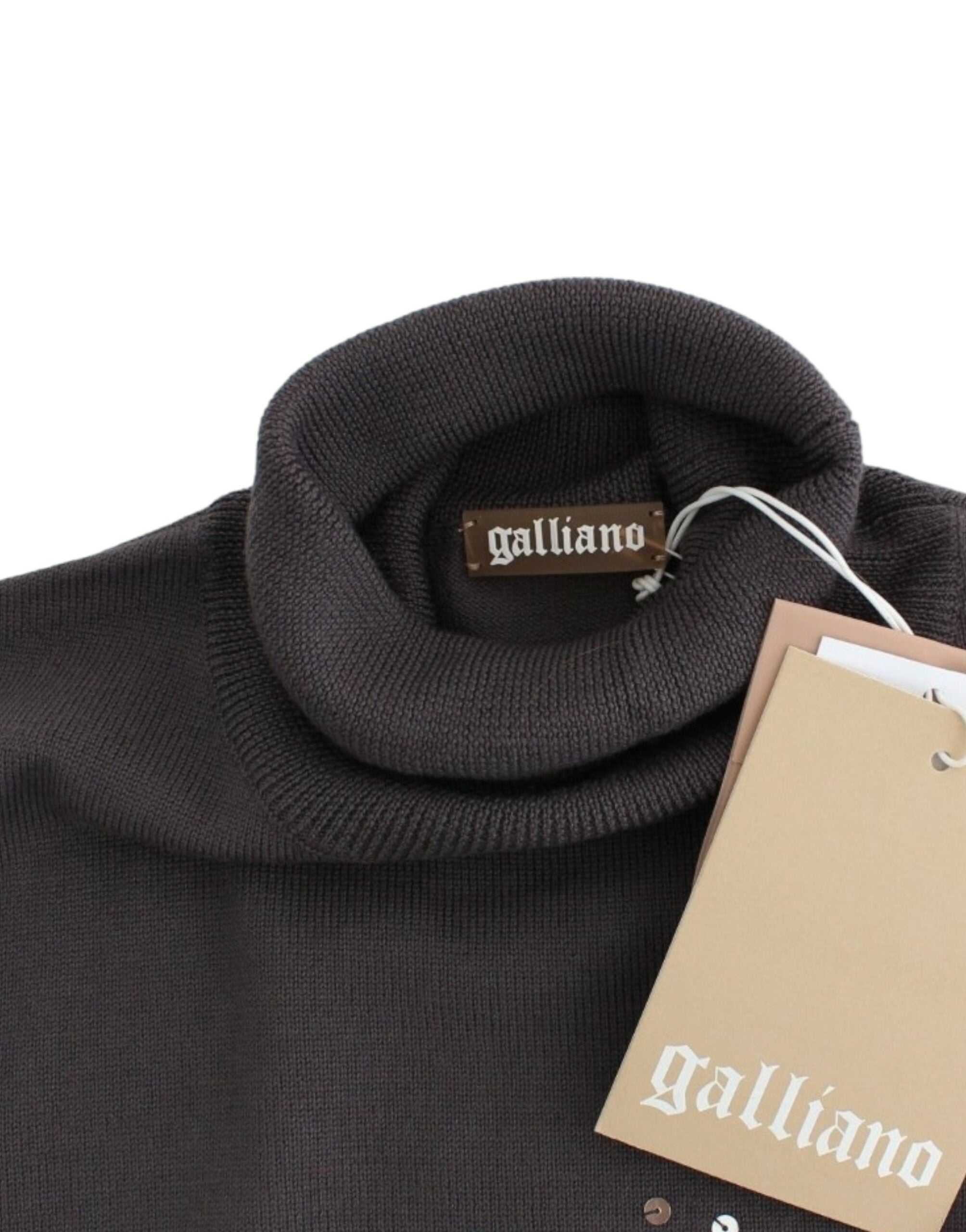 John Galliano Brown turtleneck cotton sweater - PreLoved & Luxe