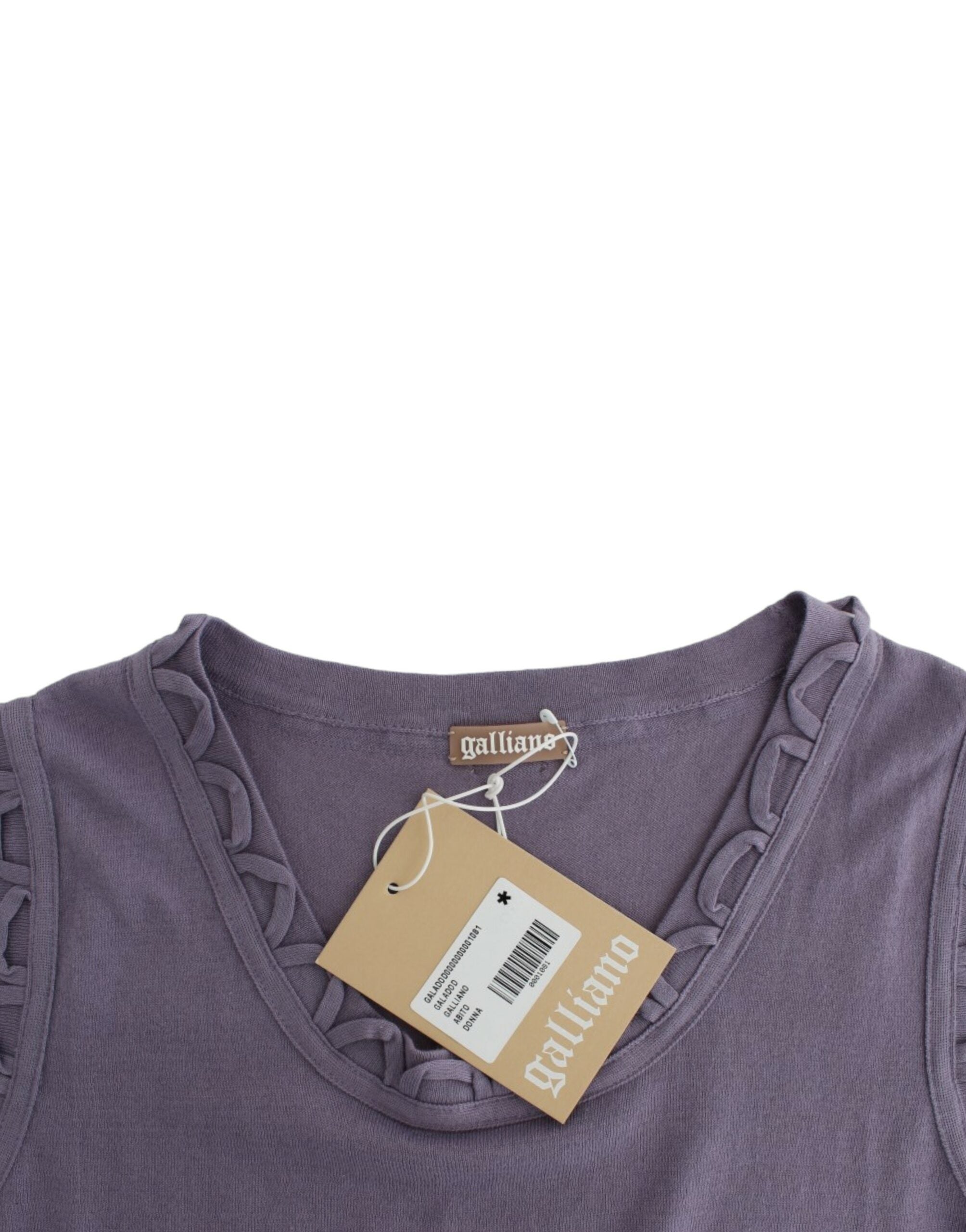 John Galliano Purple cotton jersey dress - PreLoved & Luxe