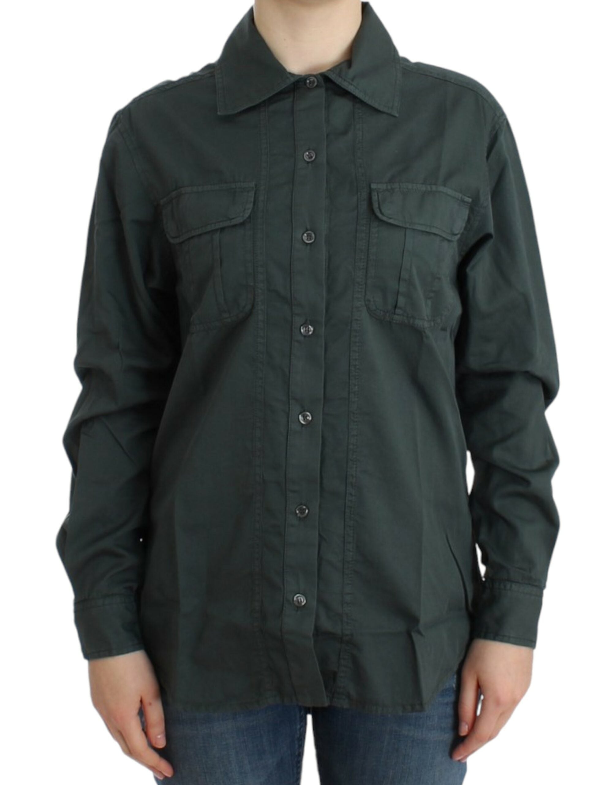 Cavalli Gray button down shirt - PreLoved & Luxe