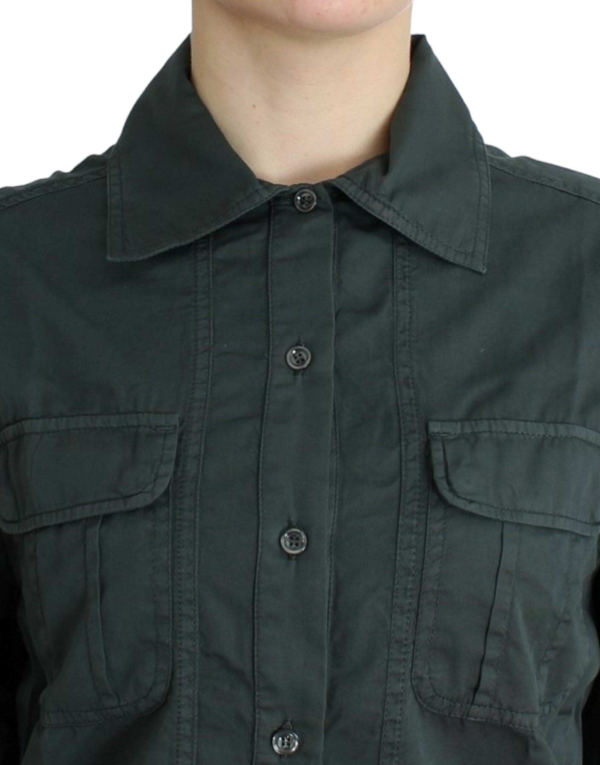Cavalli Gray button down shirt - PreLoved & Luxe