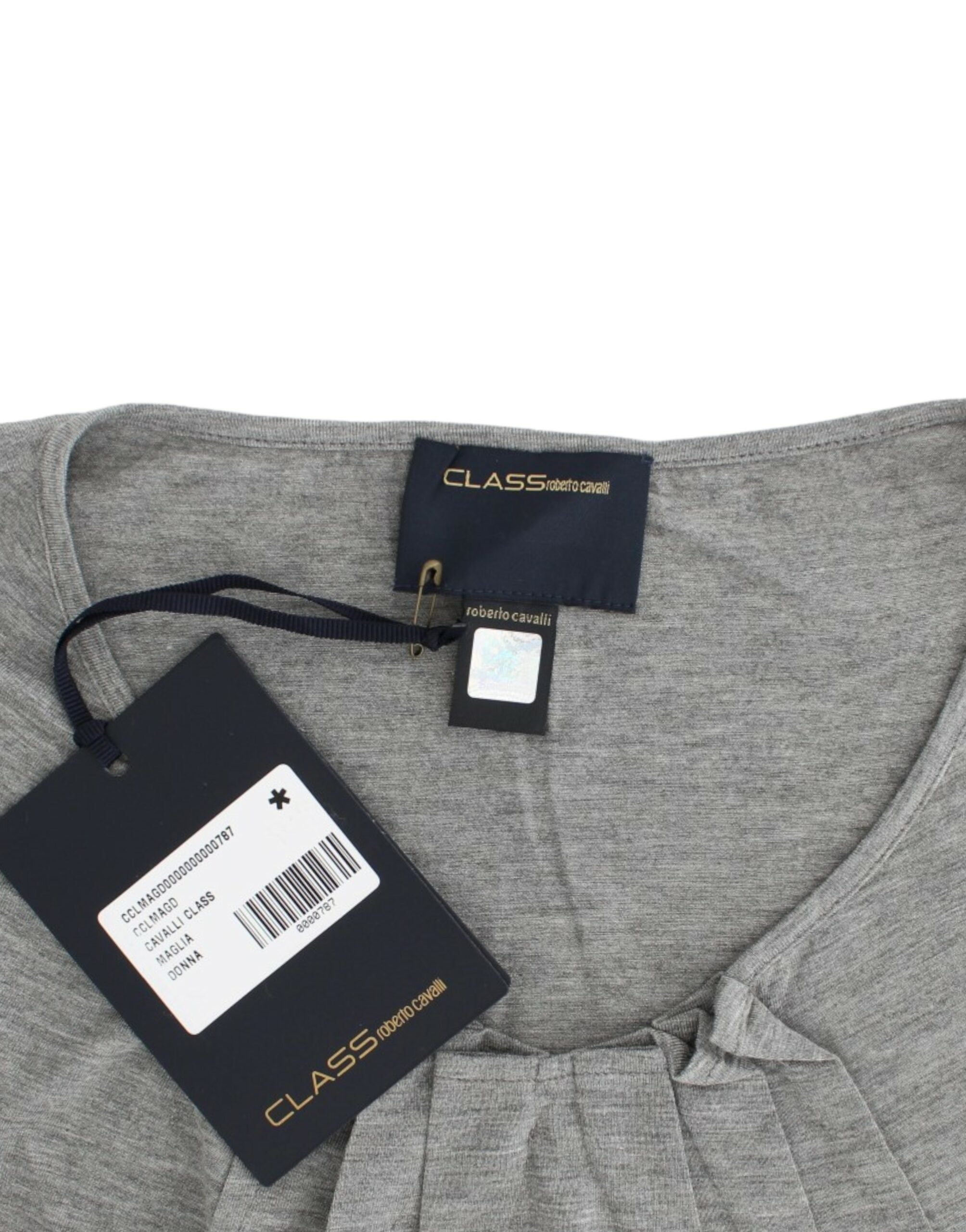 Cavalli Gray 3/4 sleeves jumper top - PreLoved & Luxe