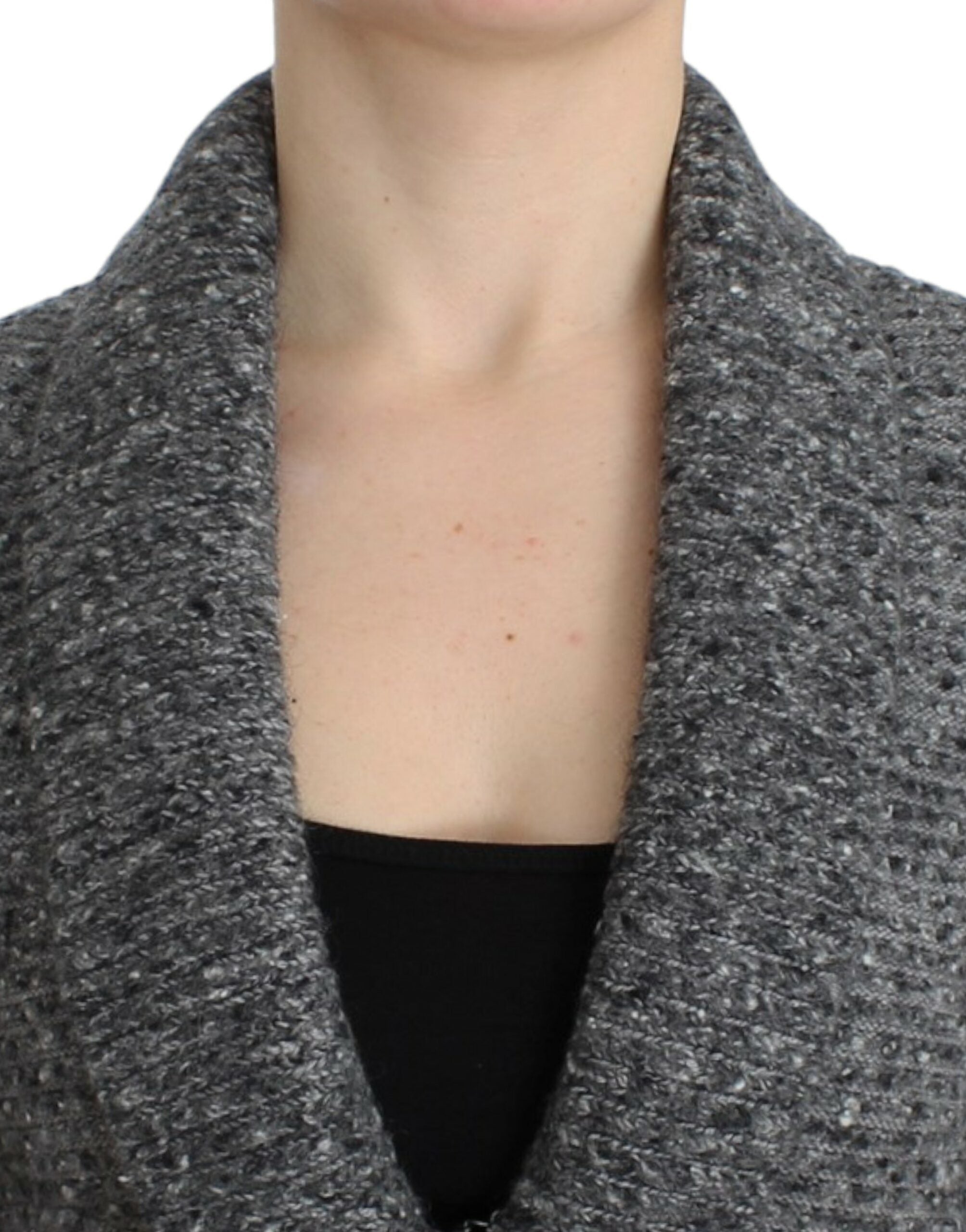 Cavalli Gray wool knitted cardigan - PreLoved & Luxe