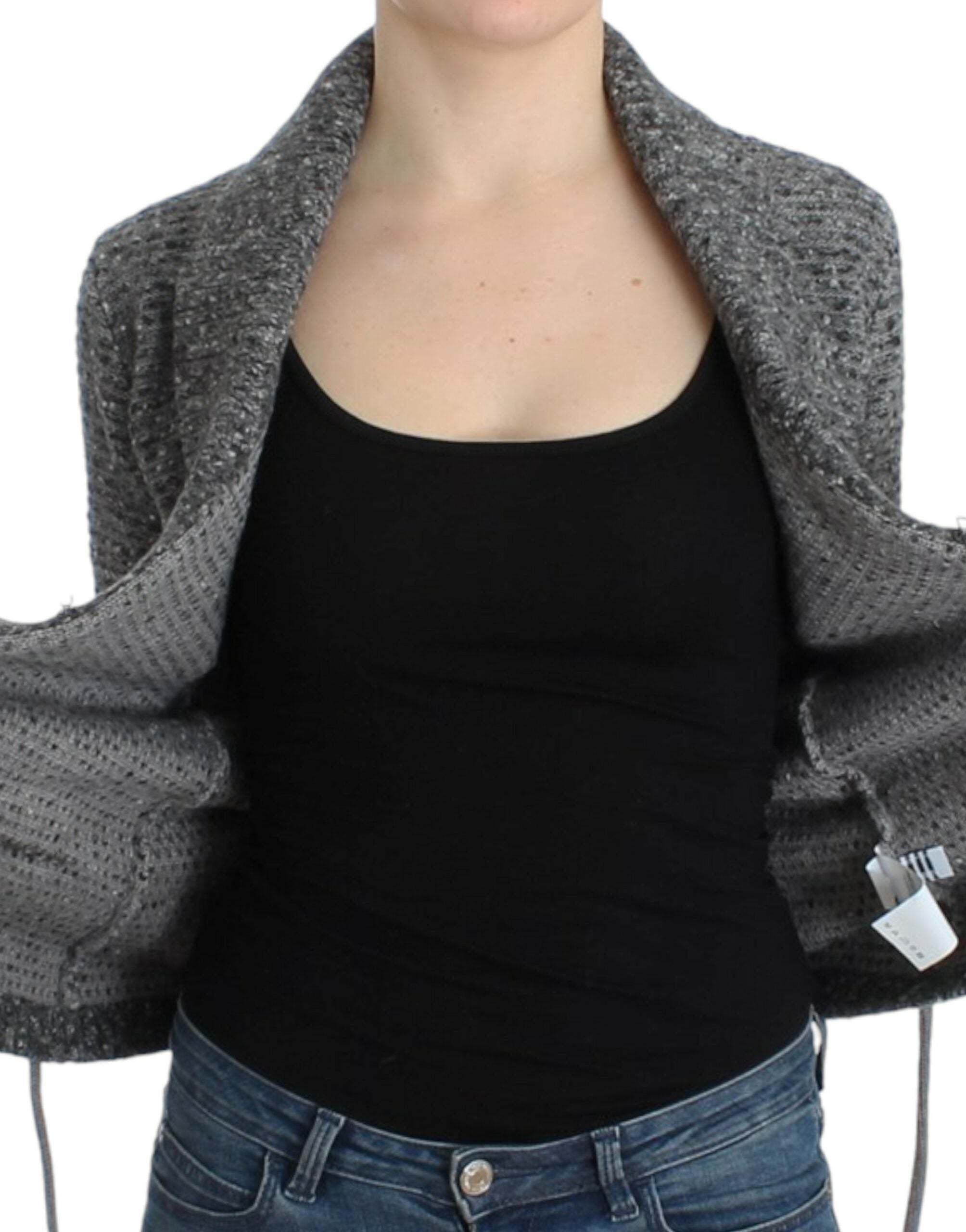 Cavalli Gray wool knitted cardigan - PreLoved & Luxe