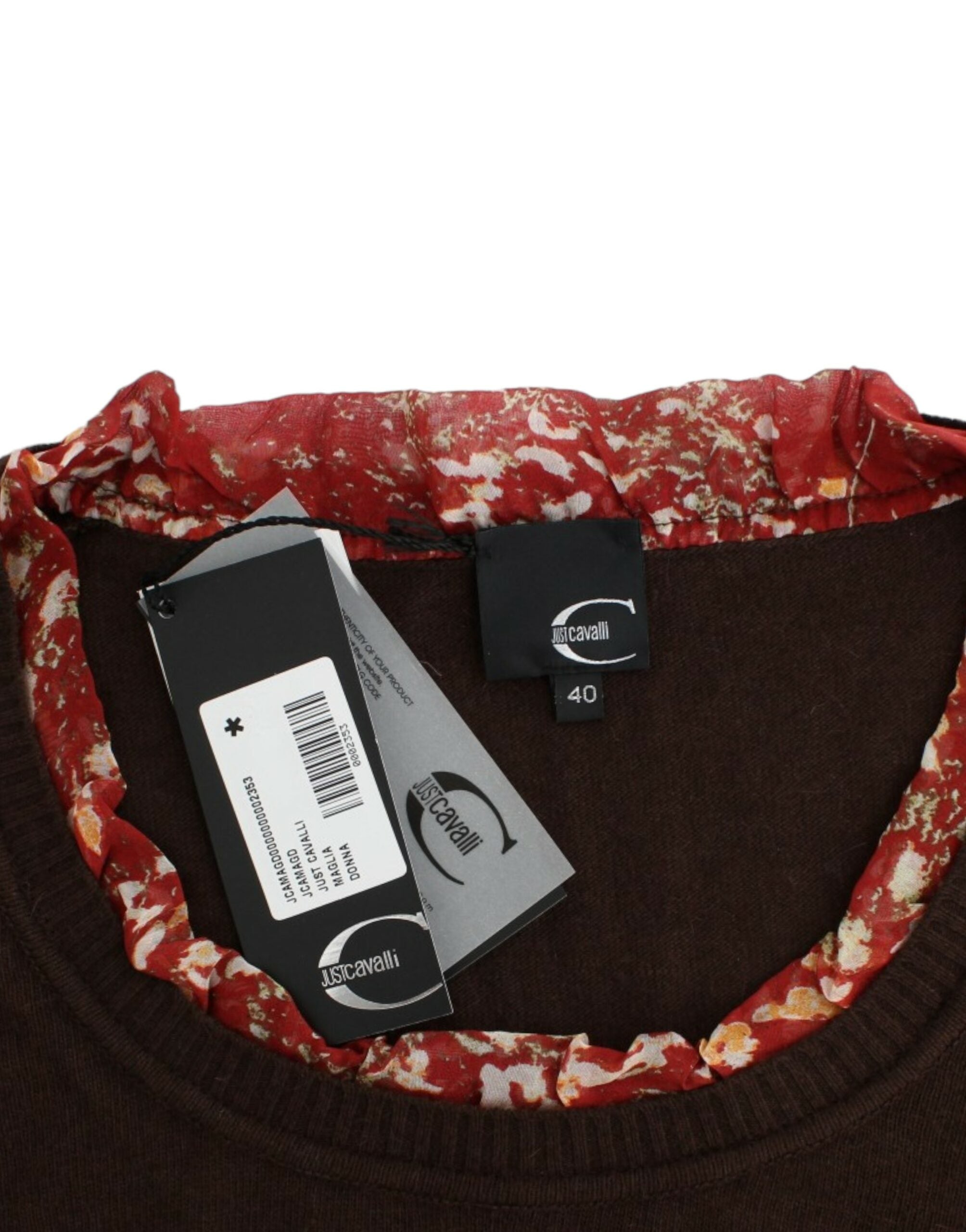 Cavalli Brown crewneck sweater - PreLoved & Luxe