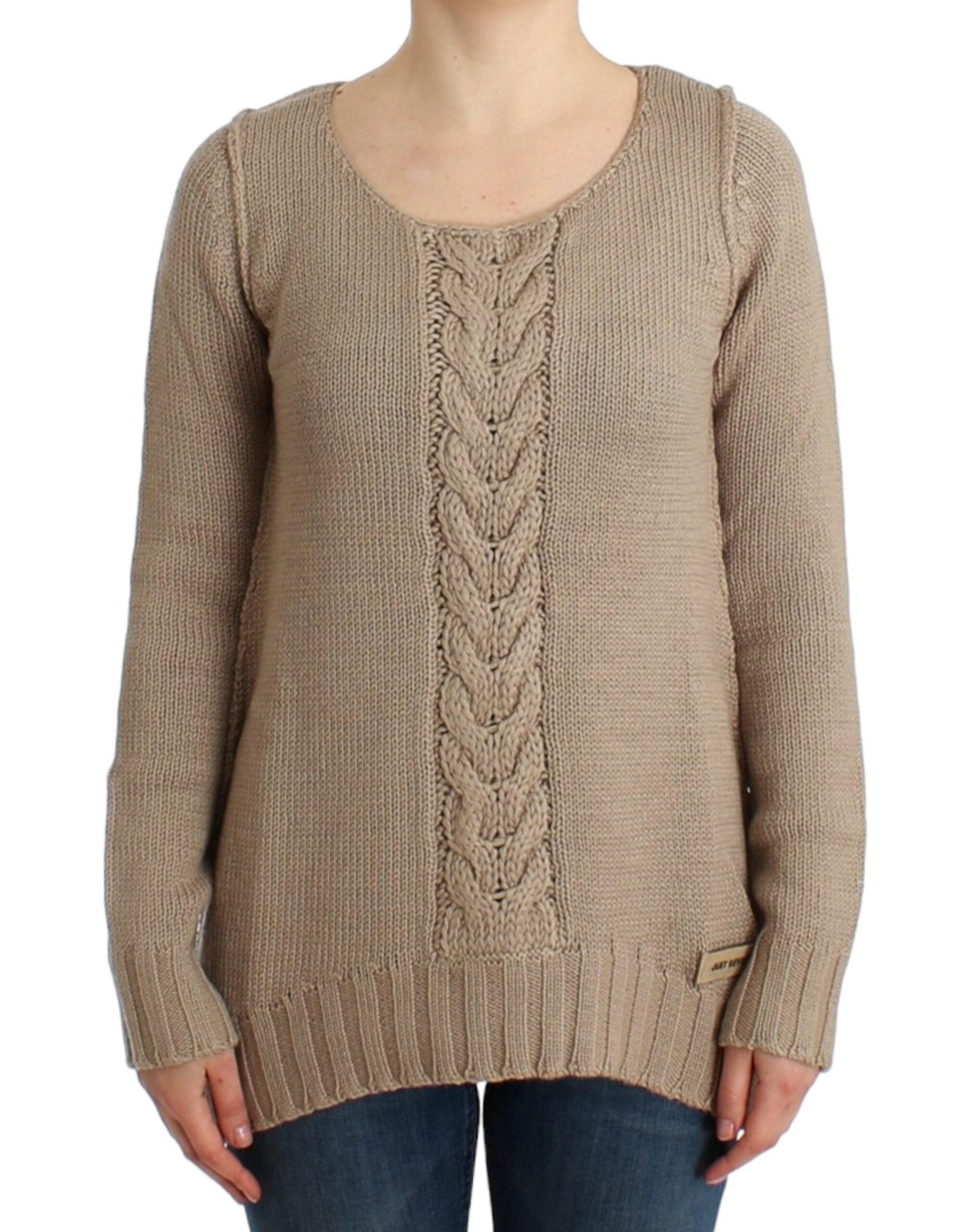 Cavalli Beige knitted wool sweater - PreLoved & Luxe