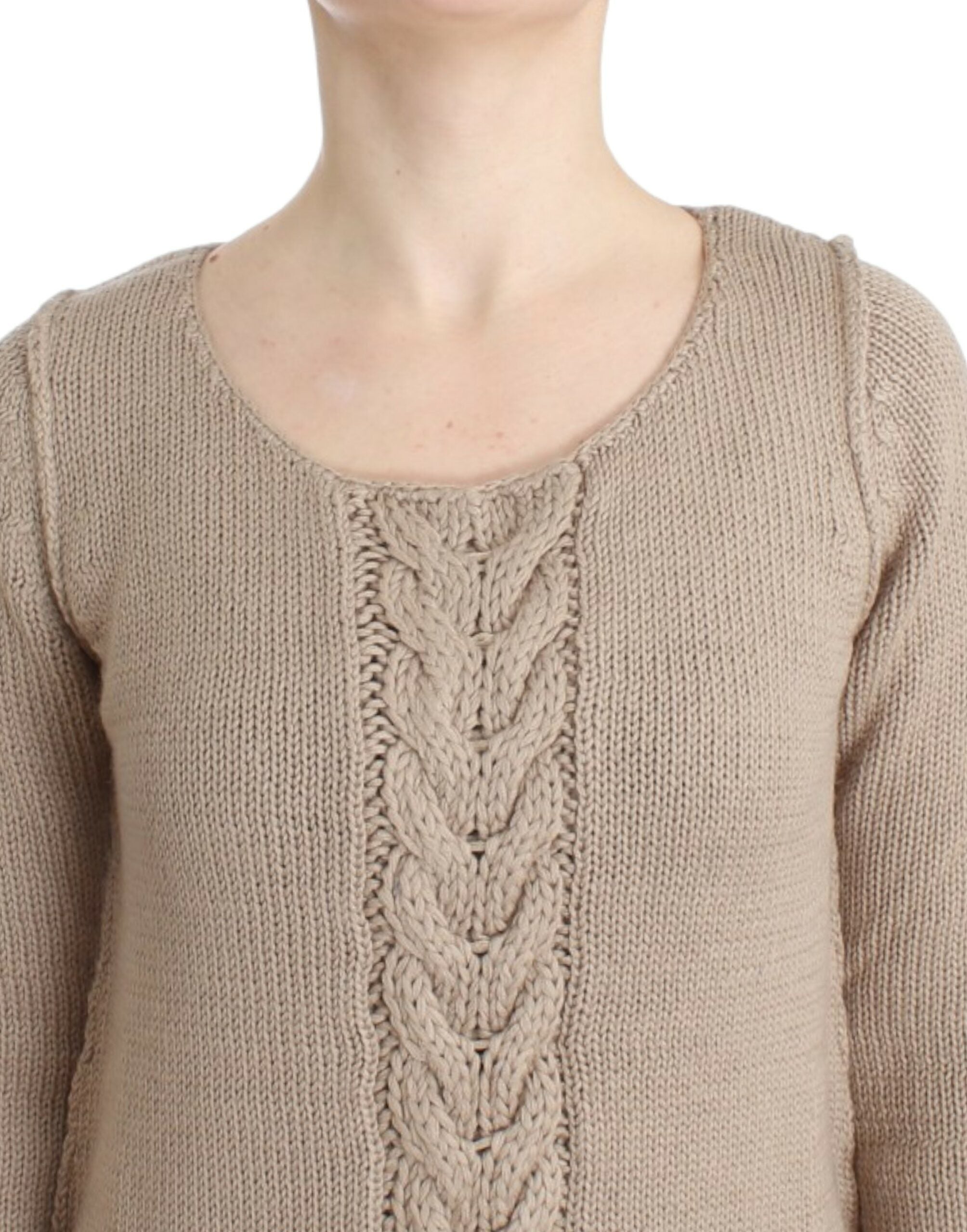 Cavalli Beige knitted wool sweater - PreLoved & Luxe