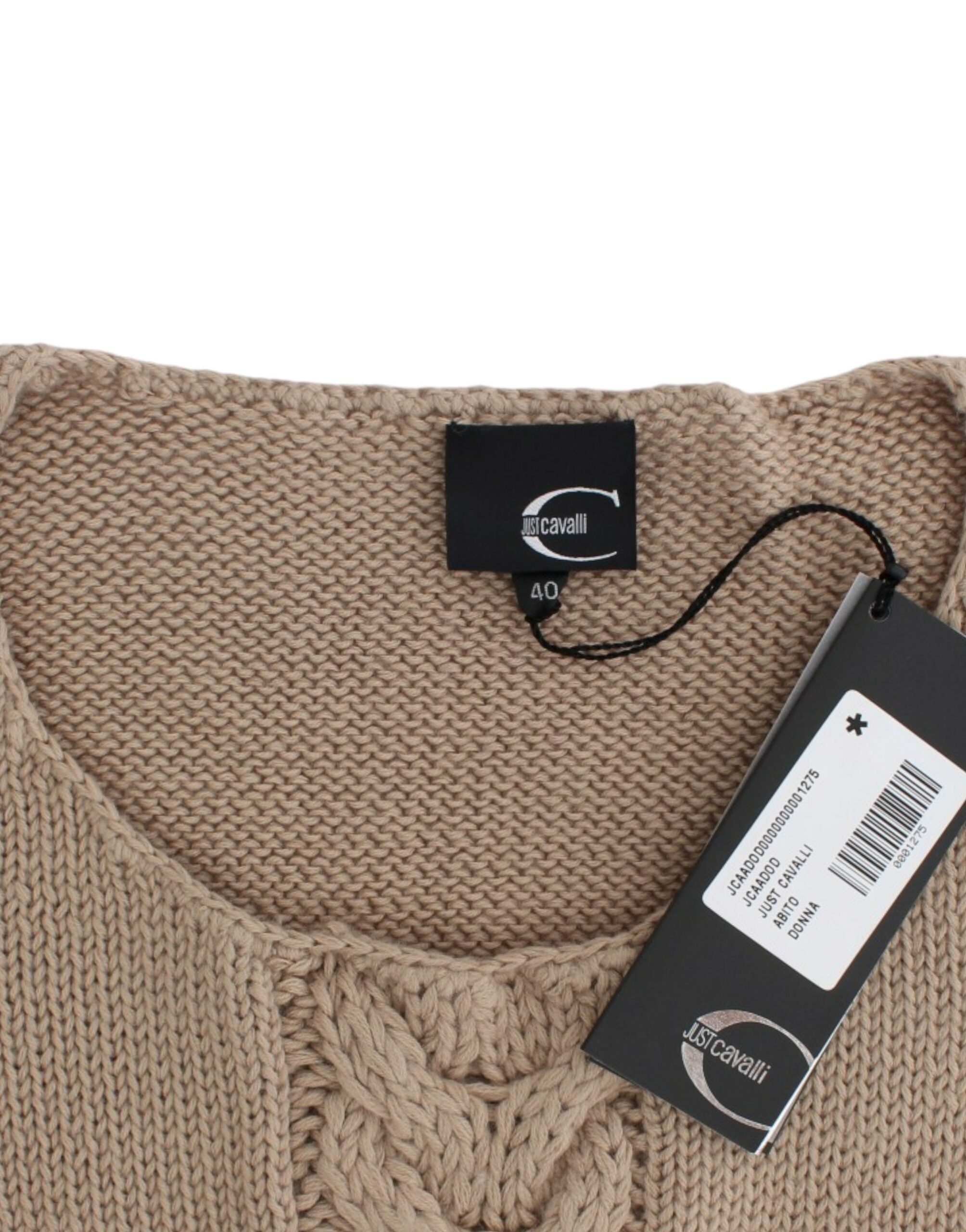 Cavalli Beige knitted wool sweater - PreLoved & Luxe
