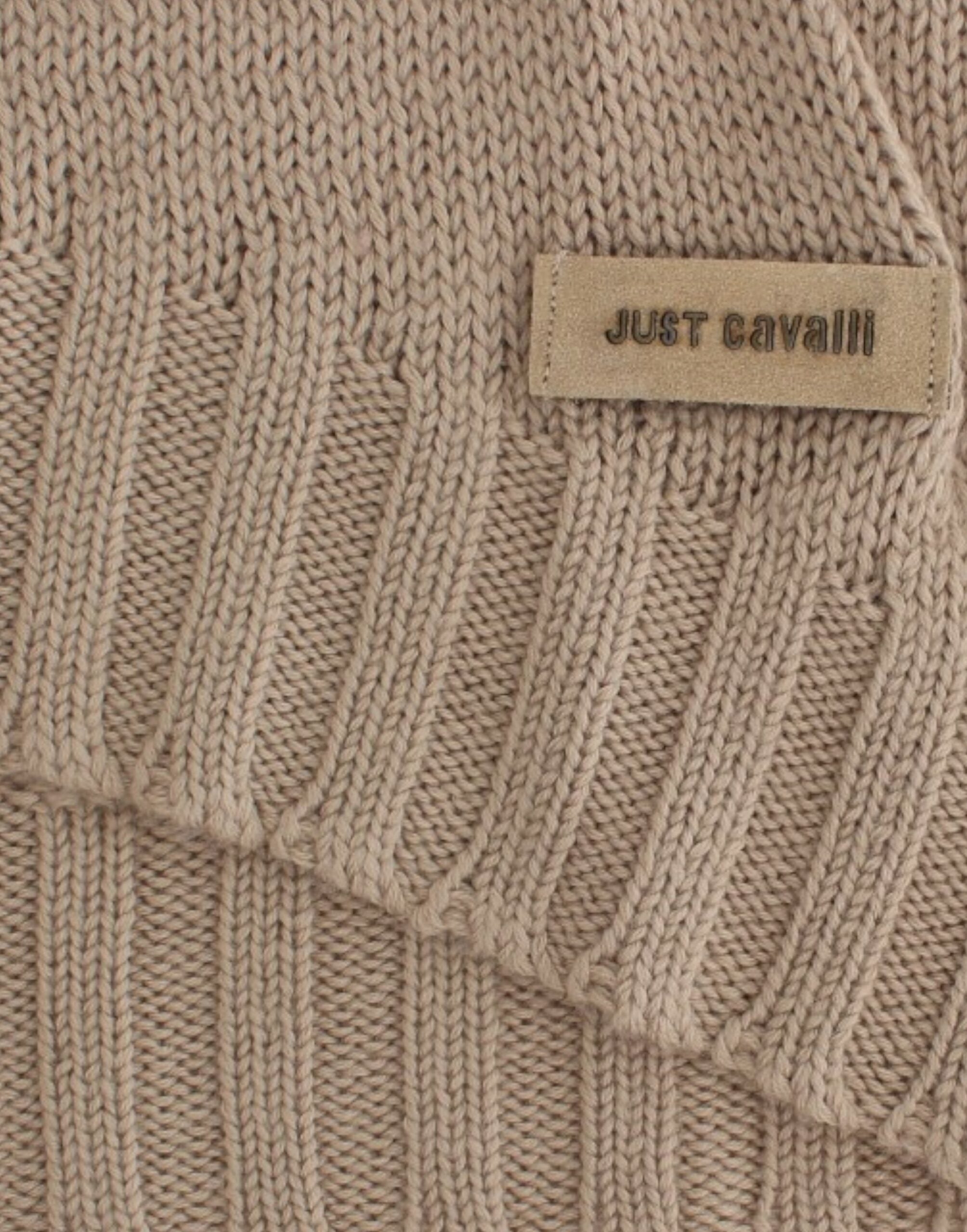 Cavalli Beige knitted wool sweater - PreLoved & Luxe