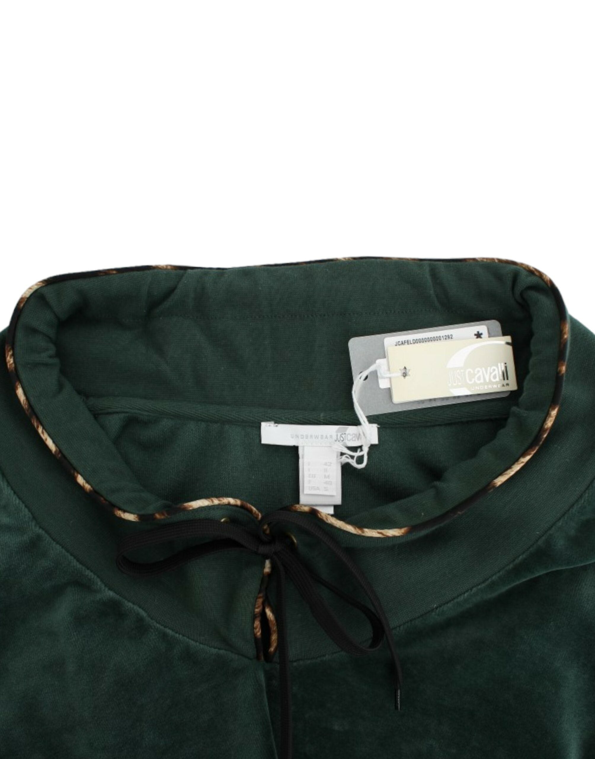 Cavalli Green velvet cotton sweater - PreLoved & Luxe