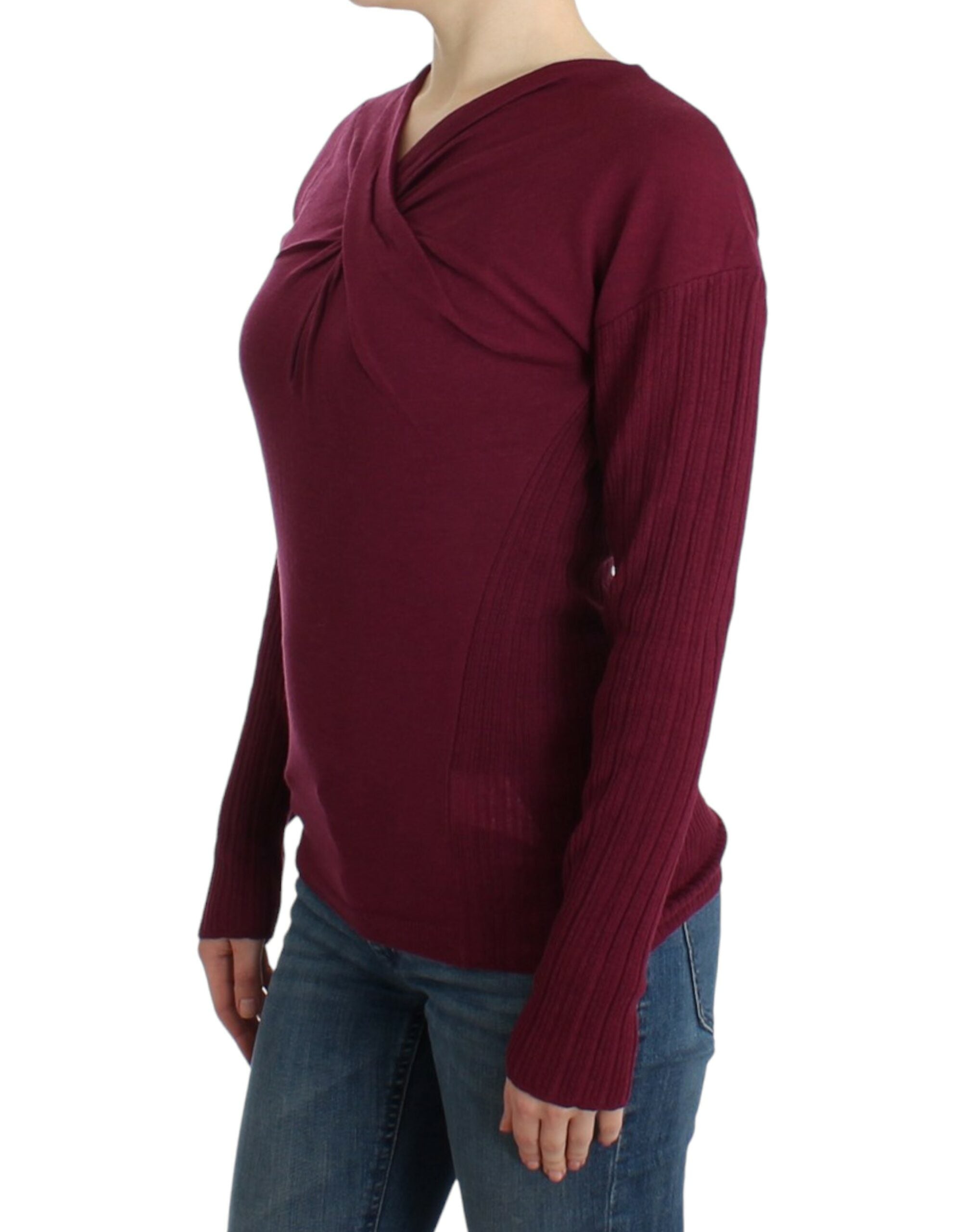 Cavalli Purple knitted wool sweater - PreLoved & Luxe