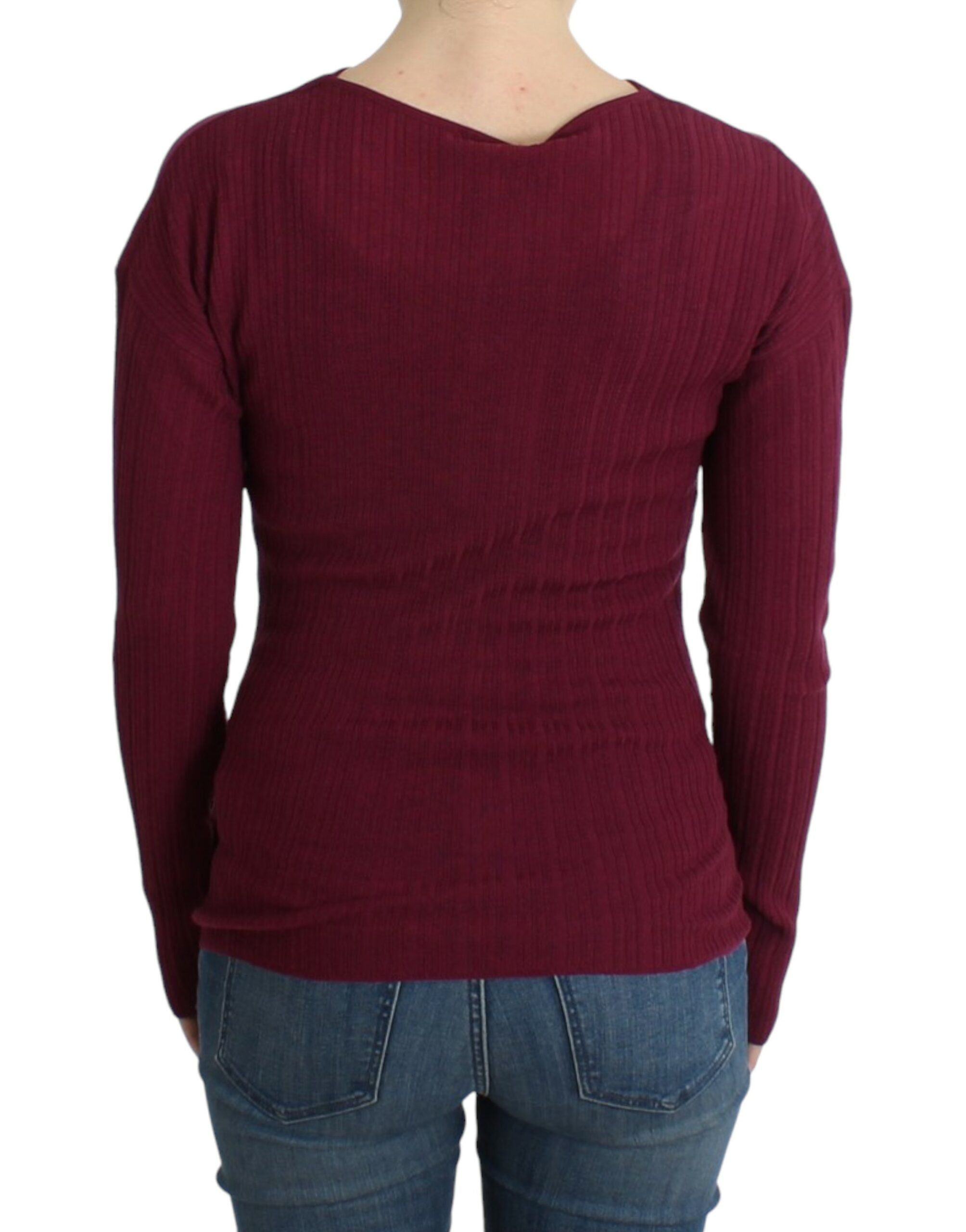 Cavalli Purple knitted wool sweater - PreLoved & Luxe