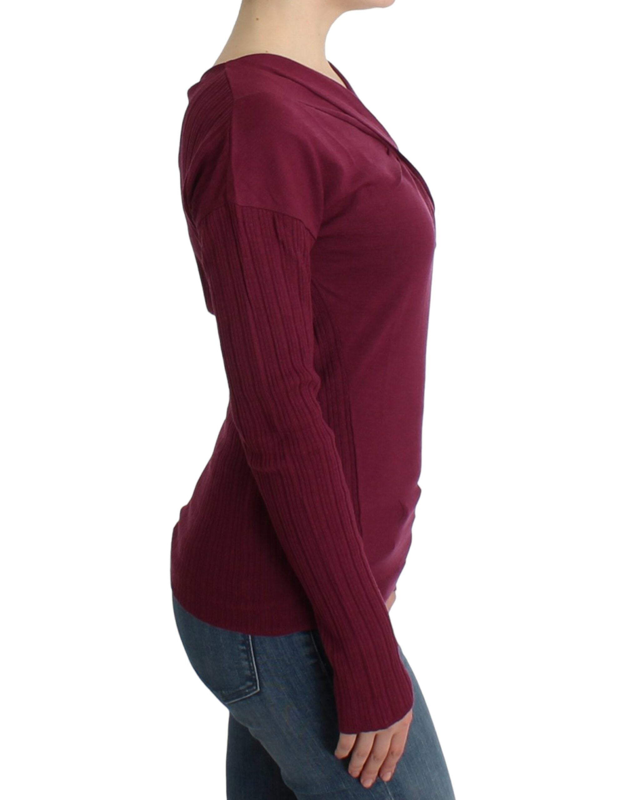 Cavalli Purple knitted wool sweater - PreLoved & Luxe