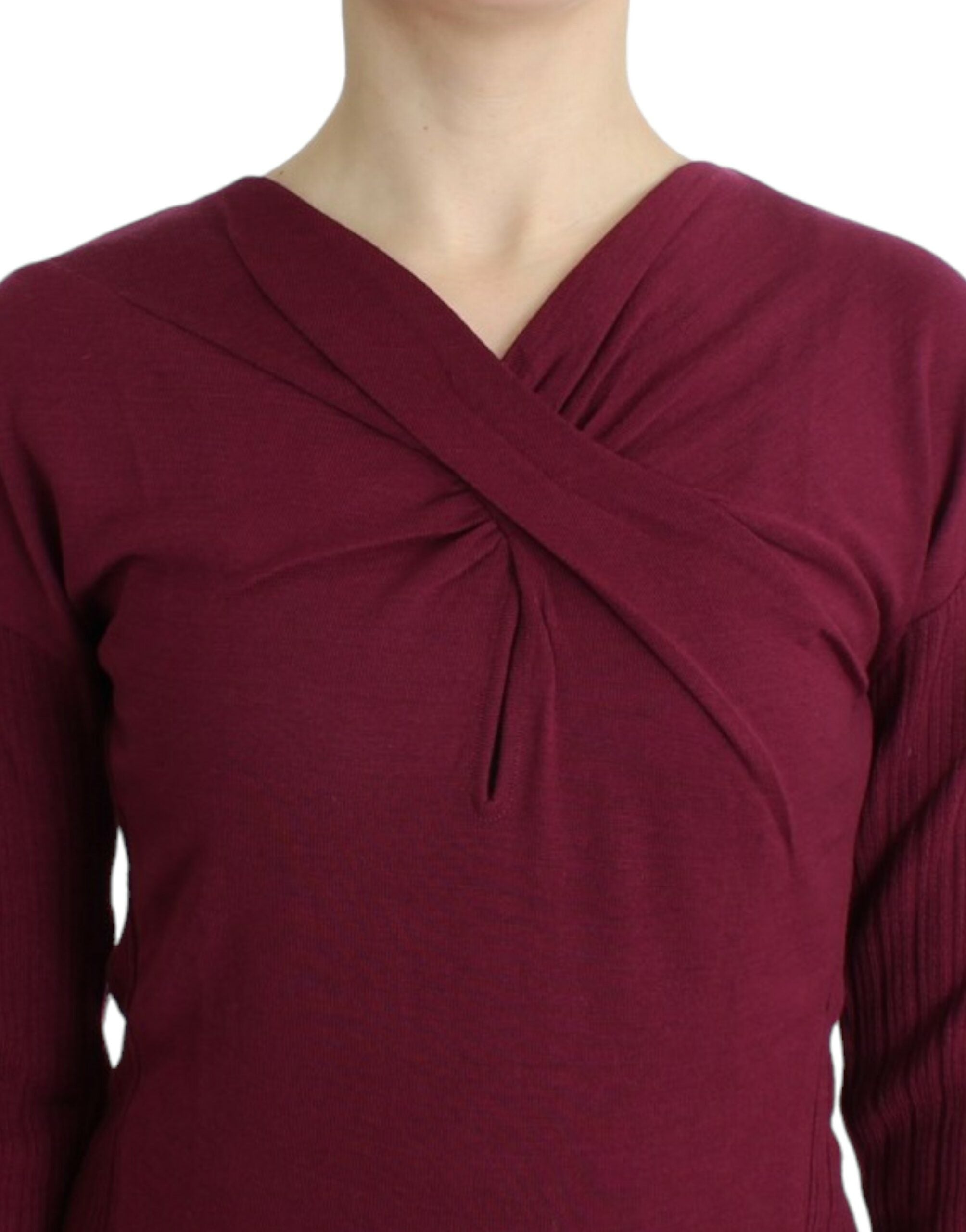 Cavalli Purple knitted wool sweater - PreLoved & Luxe