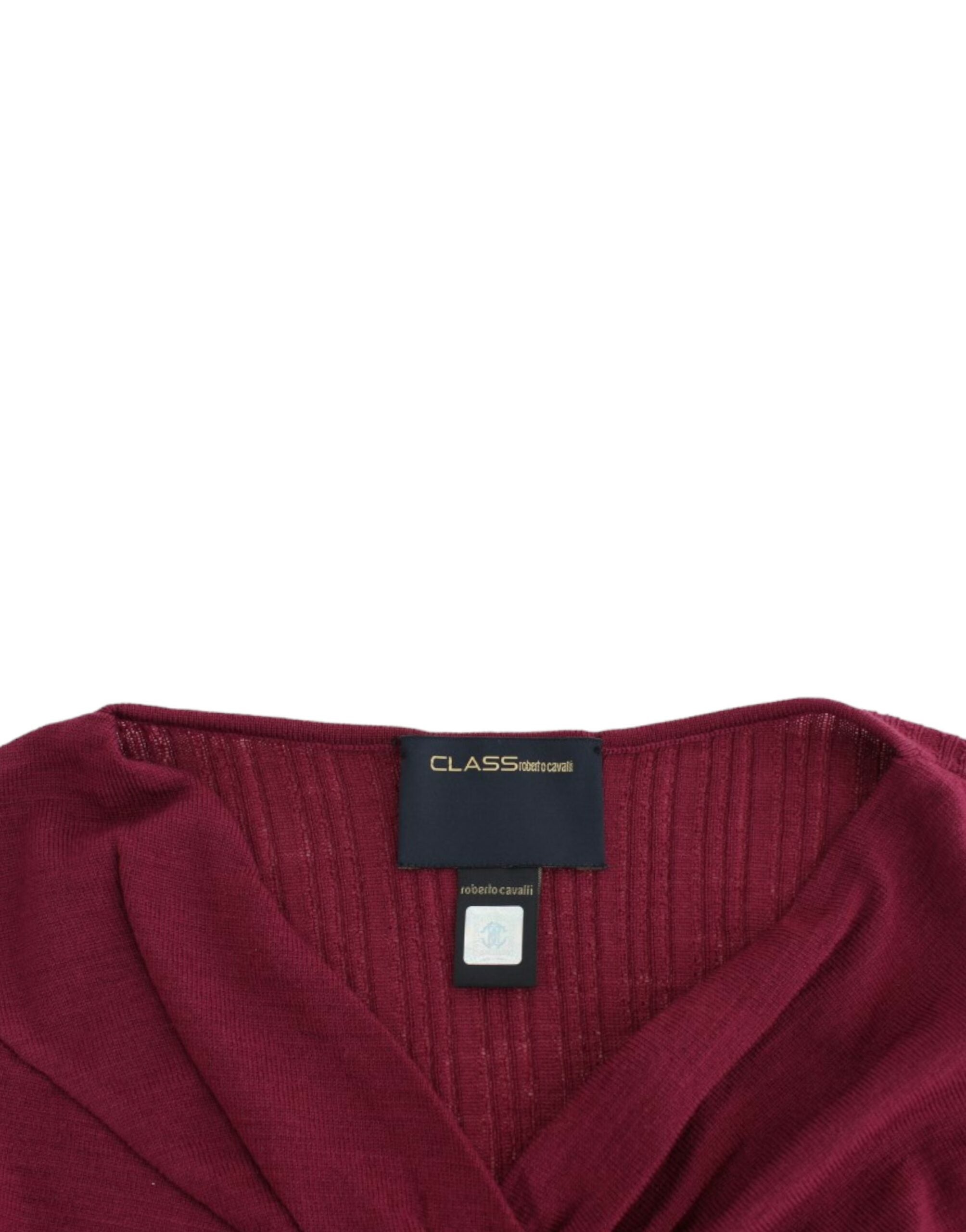 Cavalli Purple knitted wool sweater - PreLoved & Luxe