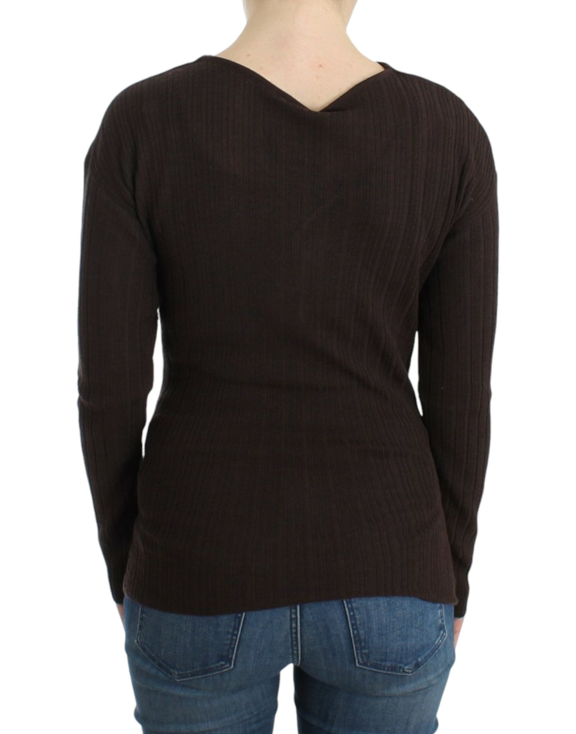 Cavalli Brown knitted wool sweater - PreLoved & Luxe