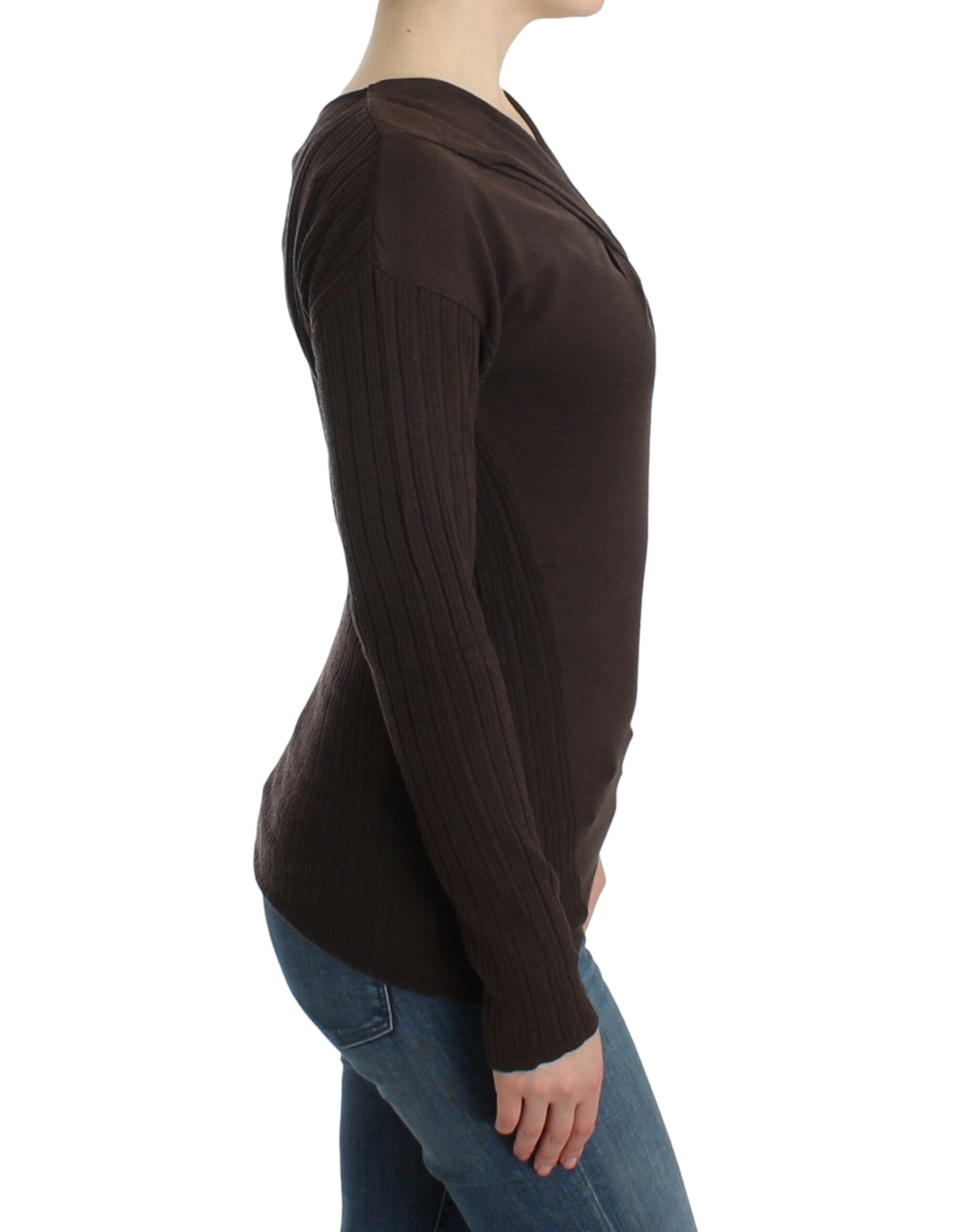 Cavalli Brown knitted wool sweater - PreLoved & Luxe