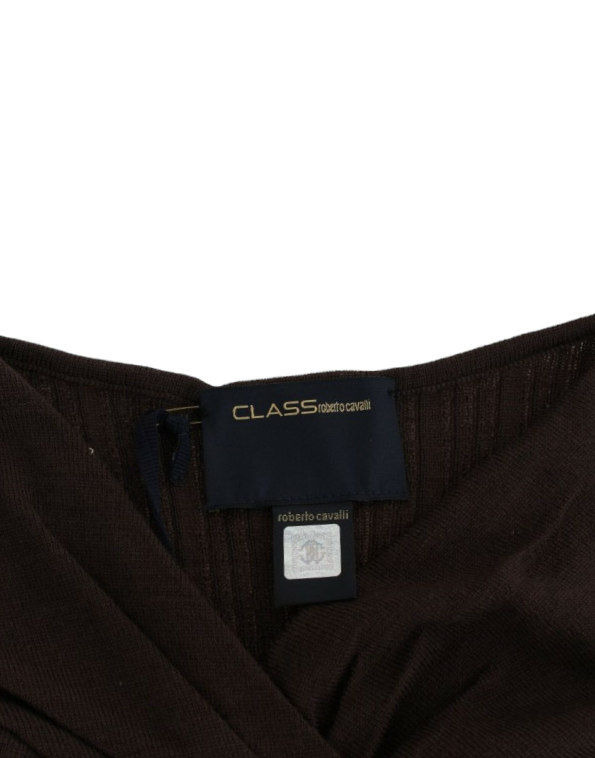 Cavalli Brown knitted wool sweater - PreLoved & Luxe