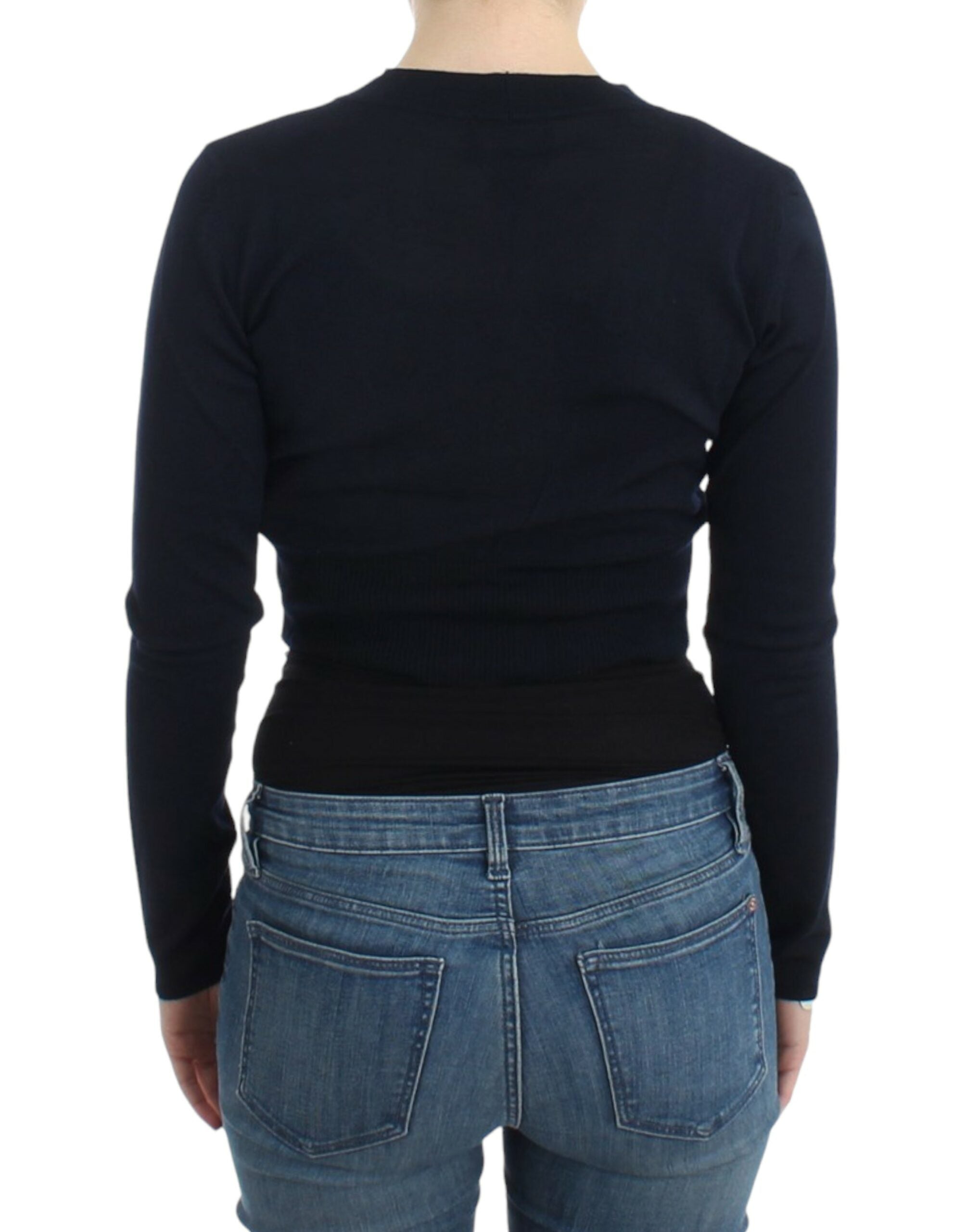 Cavalli Black cropped wool cardigan - PreLoved & Luxe