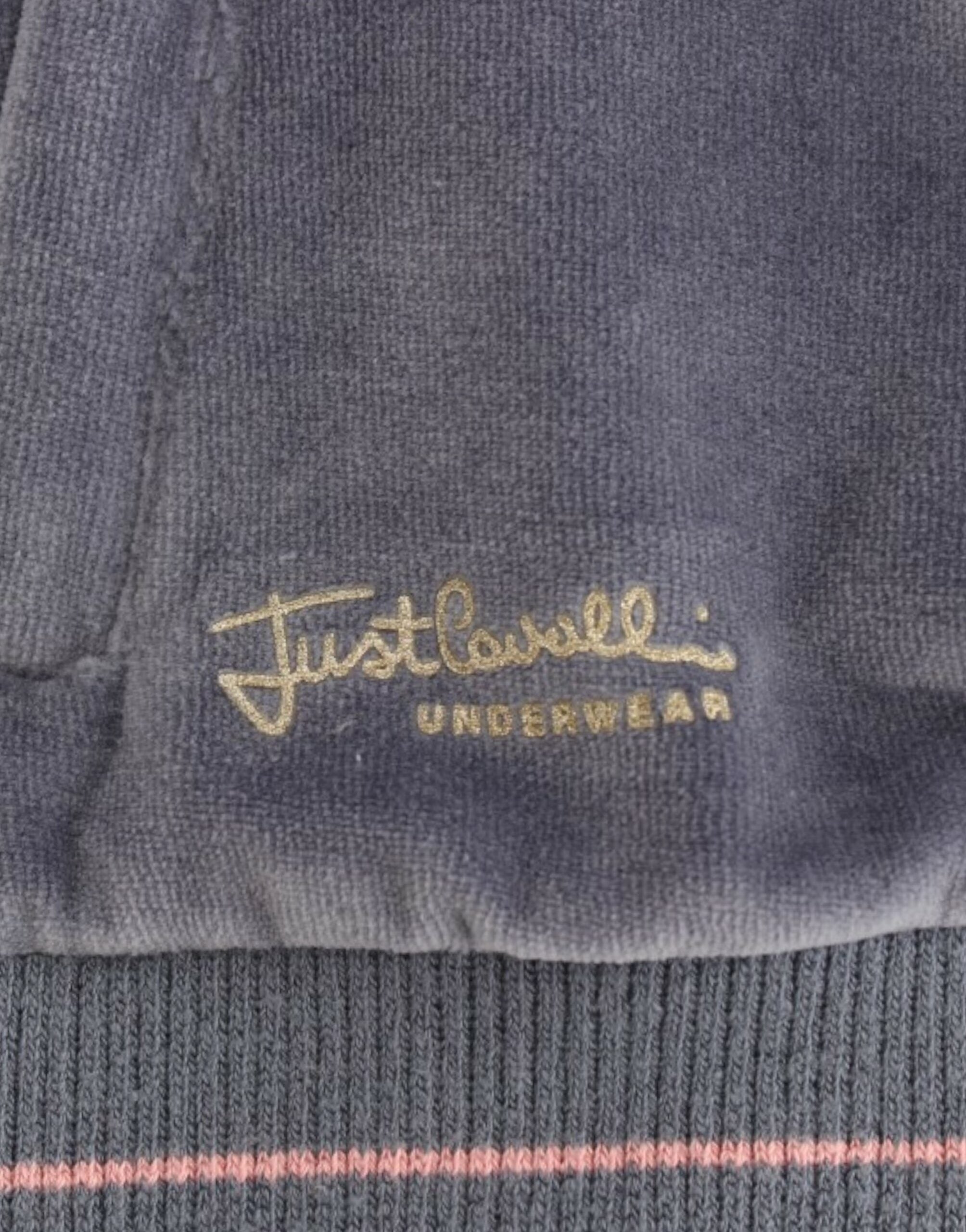 Cavalli Blue velvet zipup sweater - PreLoved & Luxe