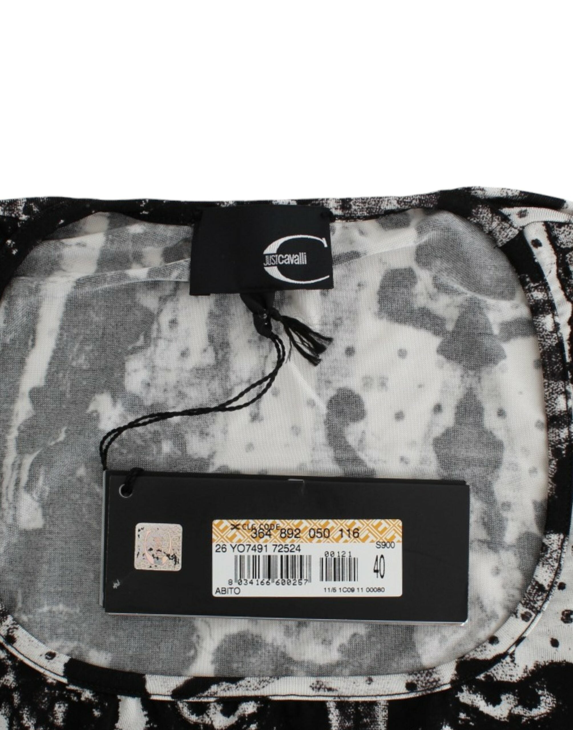 Cavalli Black Printed Sheath Dress - PreLoved & Luxe