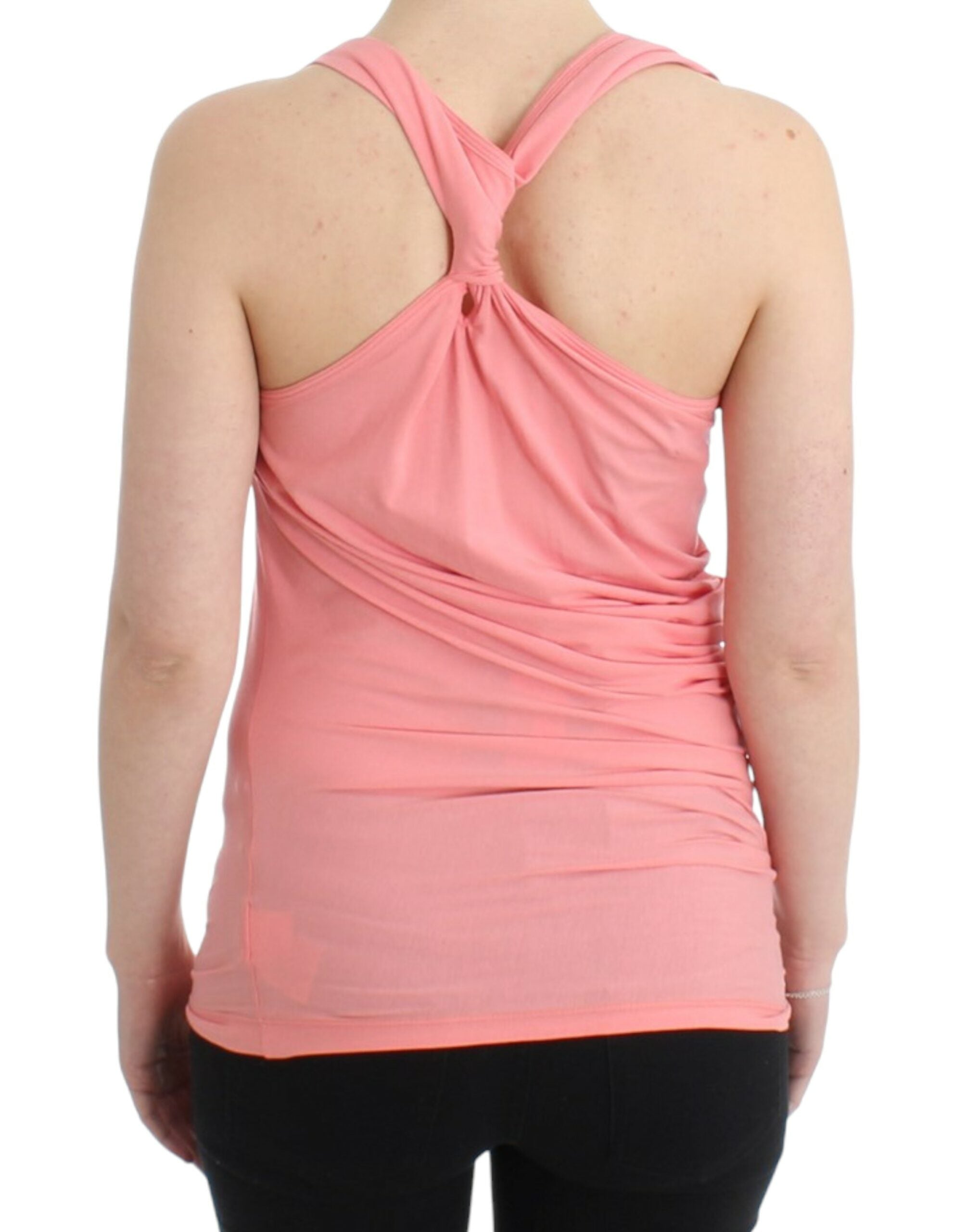 Cavalli Pink cotton tank top - PreLoved & Luxe