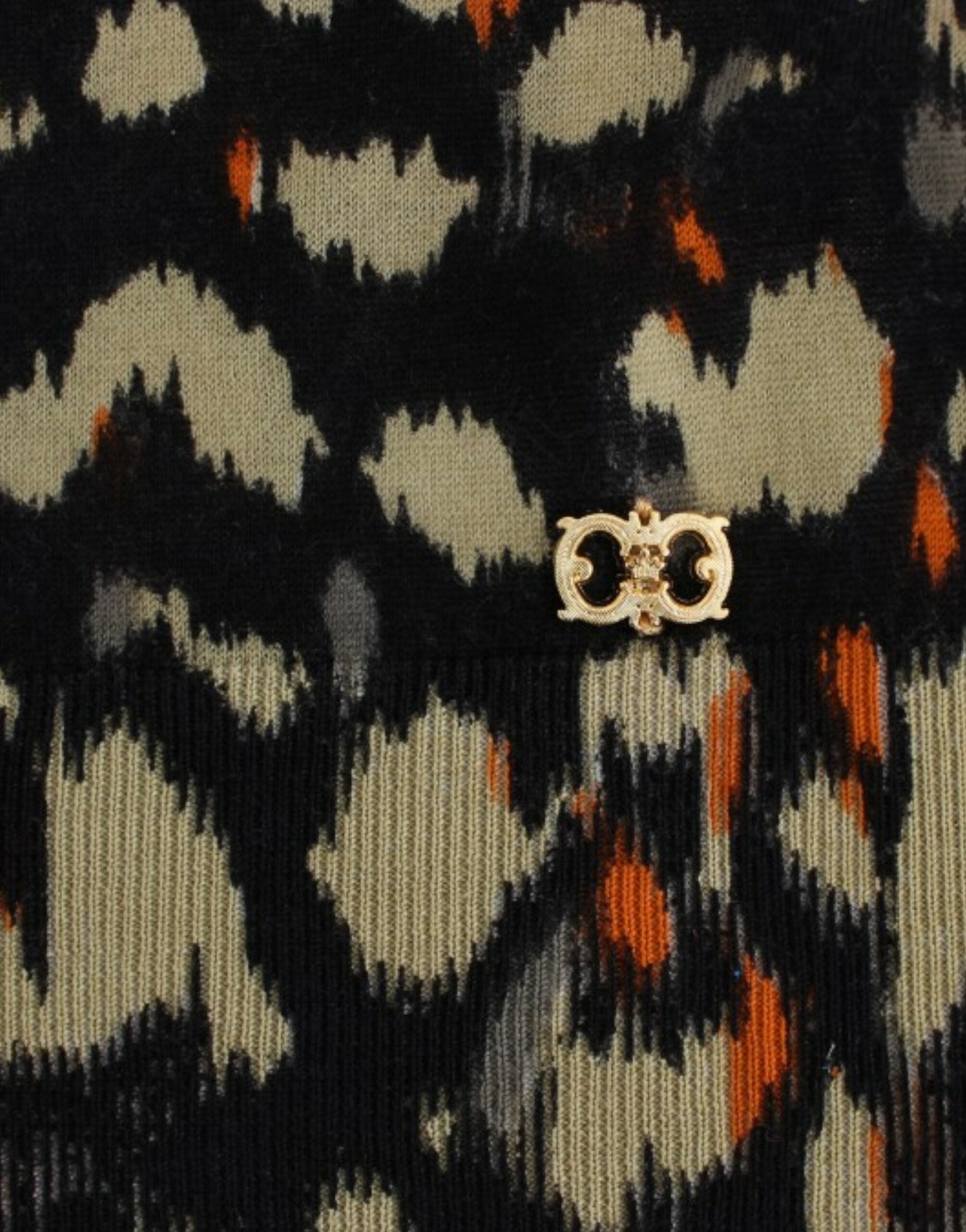 Cavalli Multicolor v-neck wool jumper - PreLoved & Luxe