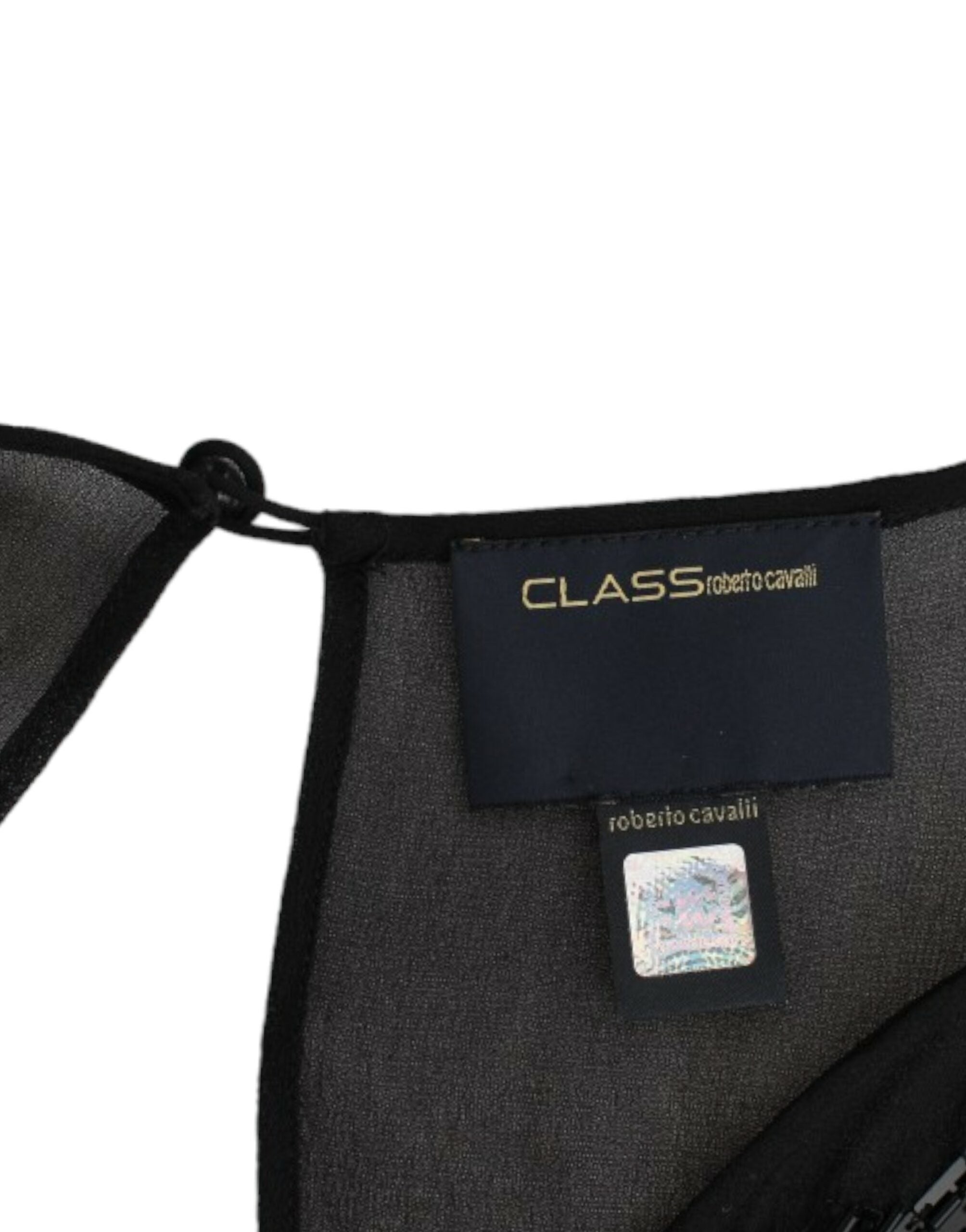Cavalli Black long sleeve silk dress - PreLoved & Luxe