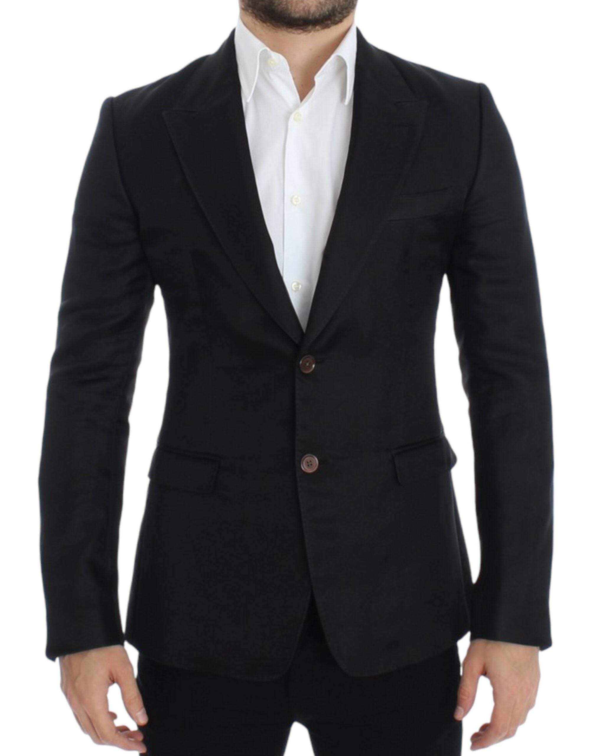 Dolce & Gabbana Black silk slim fit blazer - PreLoved & Luxe