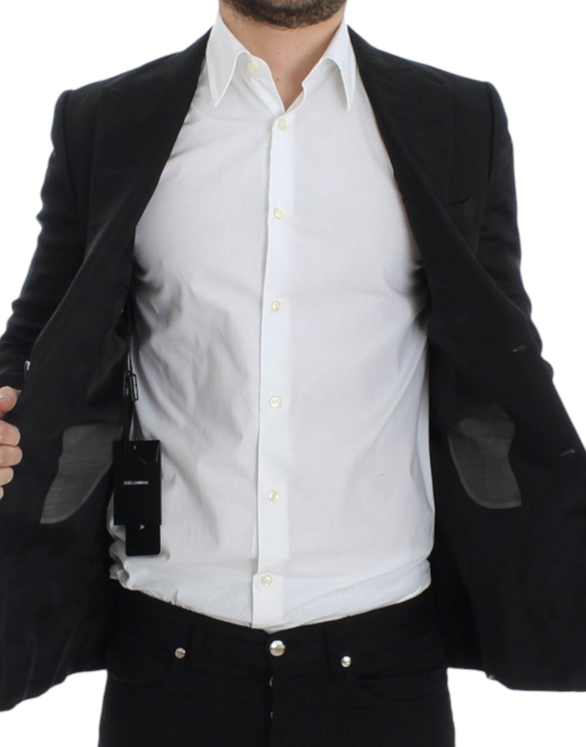 Dolce & Gabbana Black silk slim fit blazer - PreLoved & Luxe