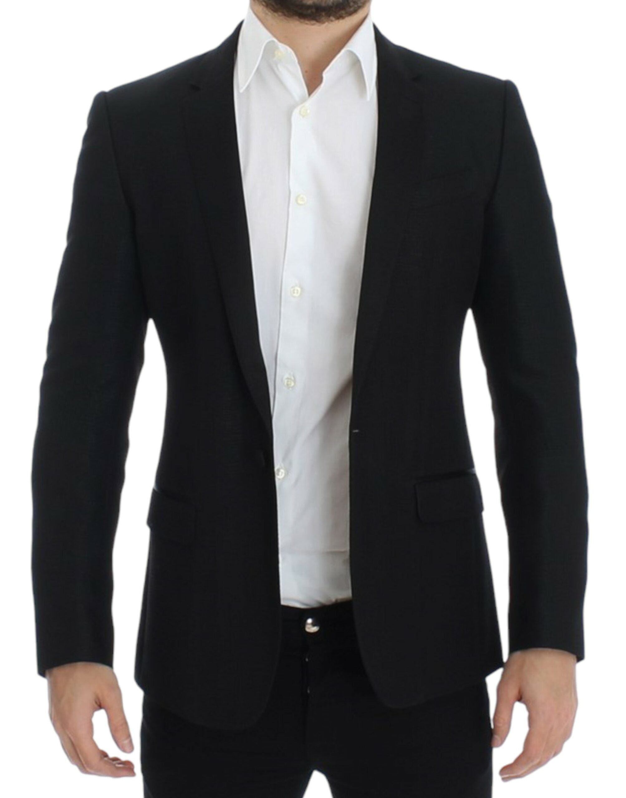 Dolce & Gabbana Black wool MARTINI slim blazer - PreLoved & Luxe
