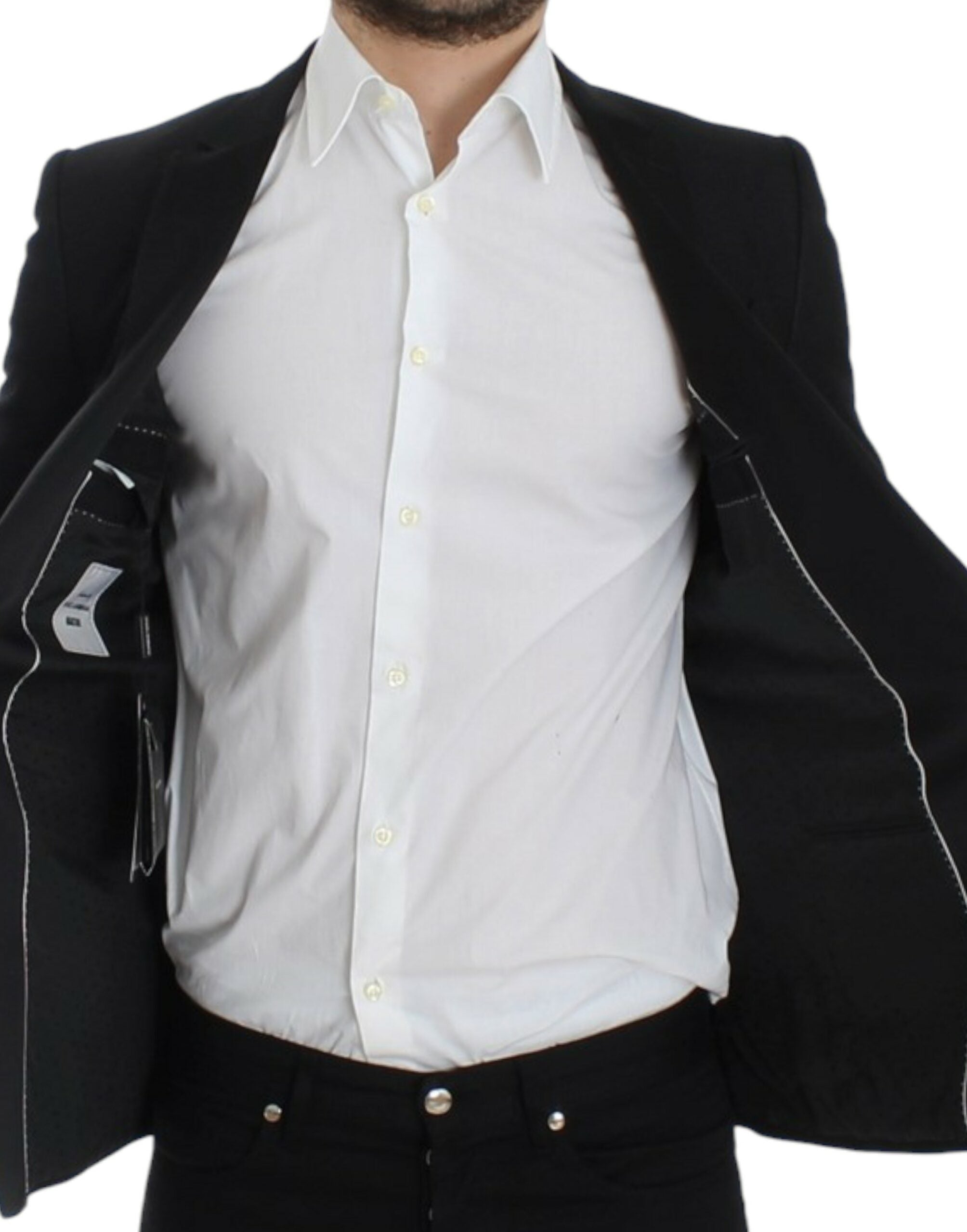 Dolce & Gabbana Black wool MARTINI slim blazer - PreLoved & Luxe