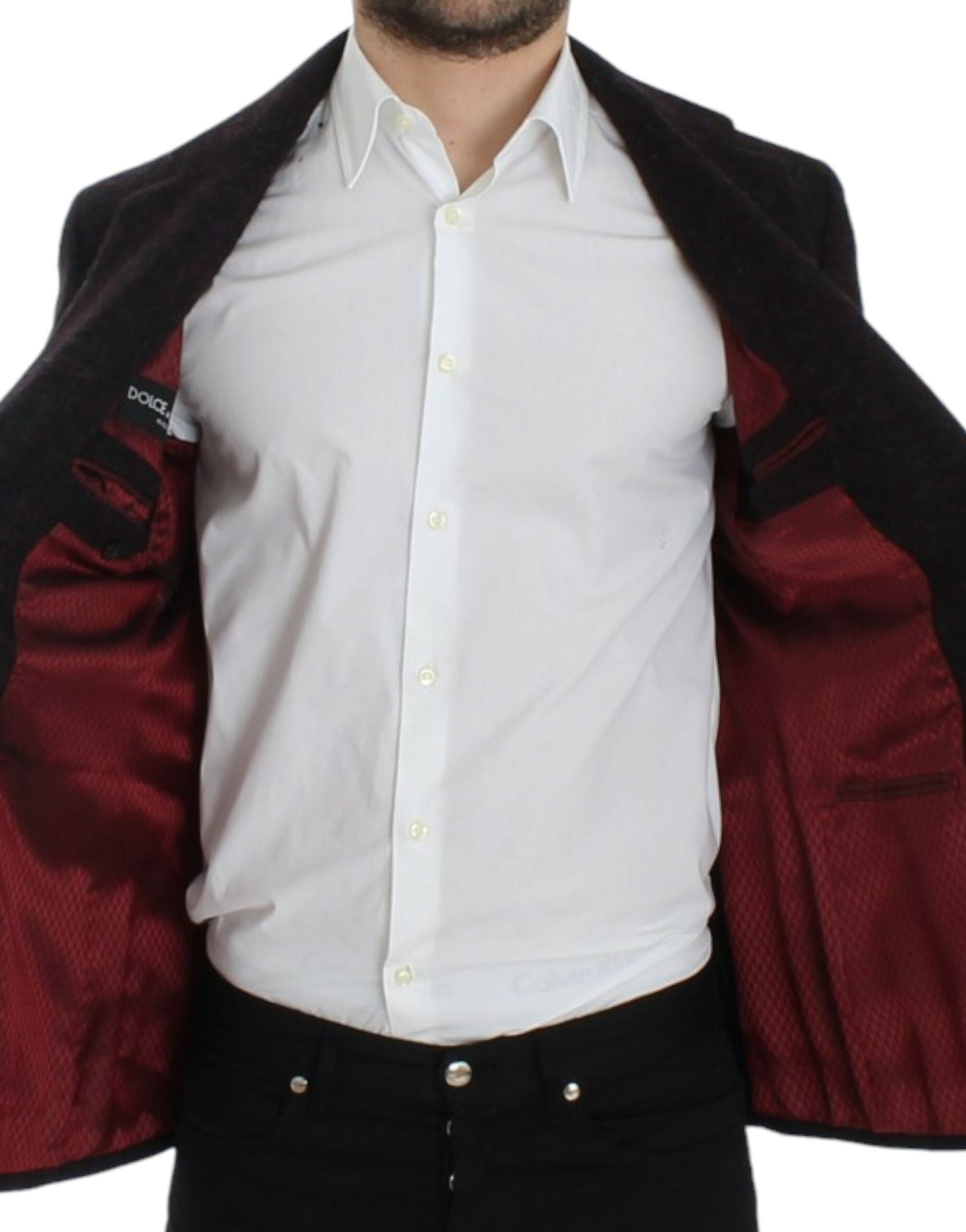 Dolce & Gabbana Bordeaux alpaga two button blazer - PreLoved & Luxe