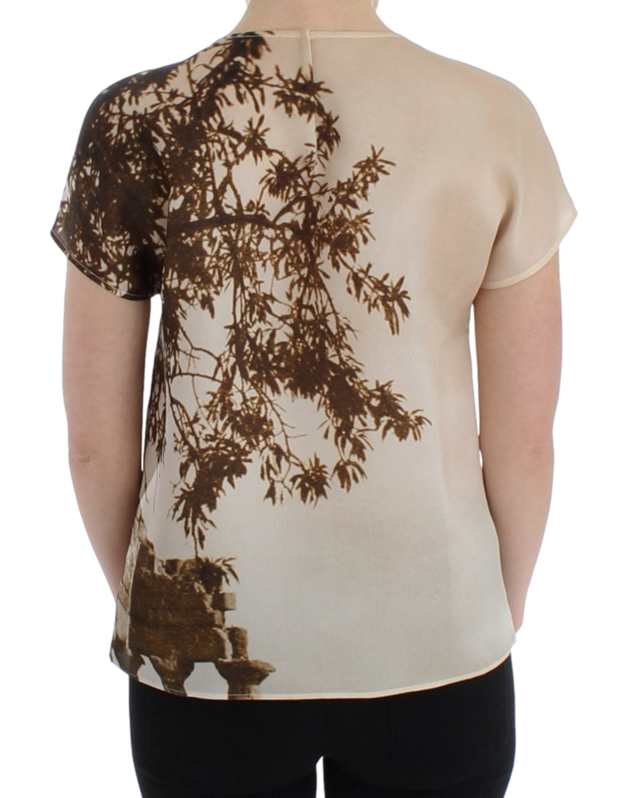 Dolce & Gabbana Brown Taormina silk blouse - PreLoved & Luxe