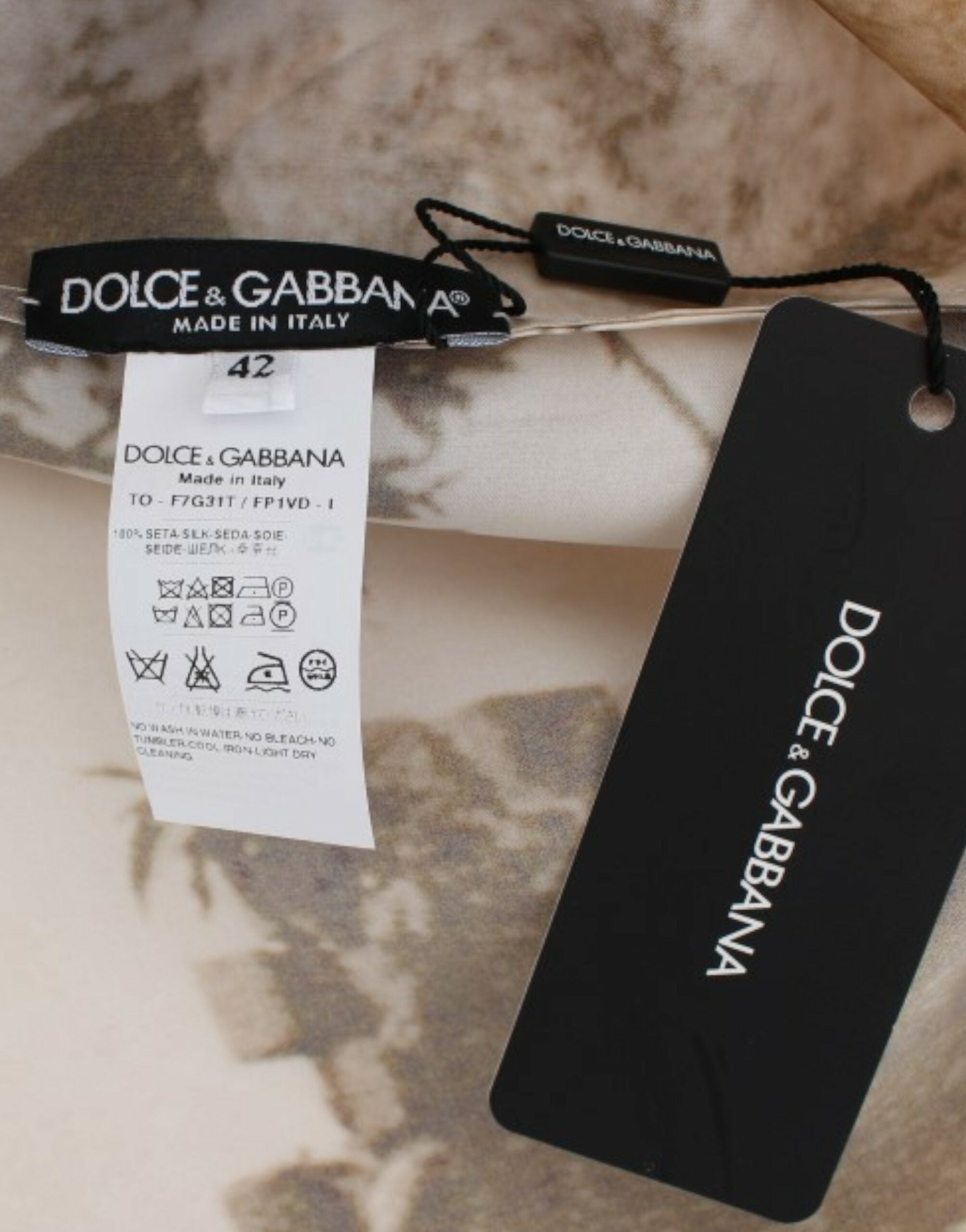 Dolce & Gabbana Brown Taormina silk blouse - PreLoved & Luxe
