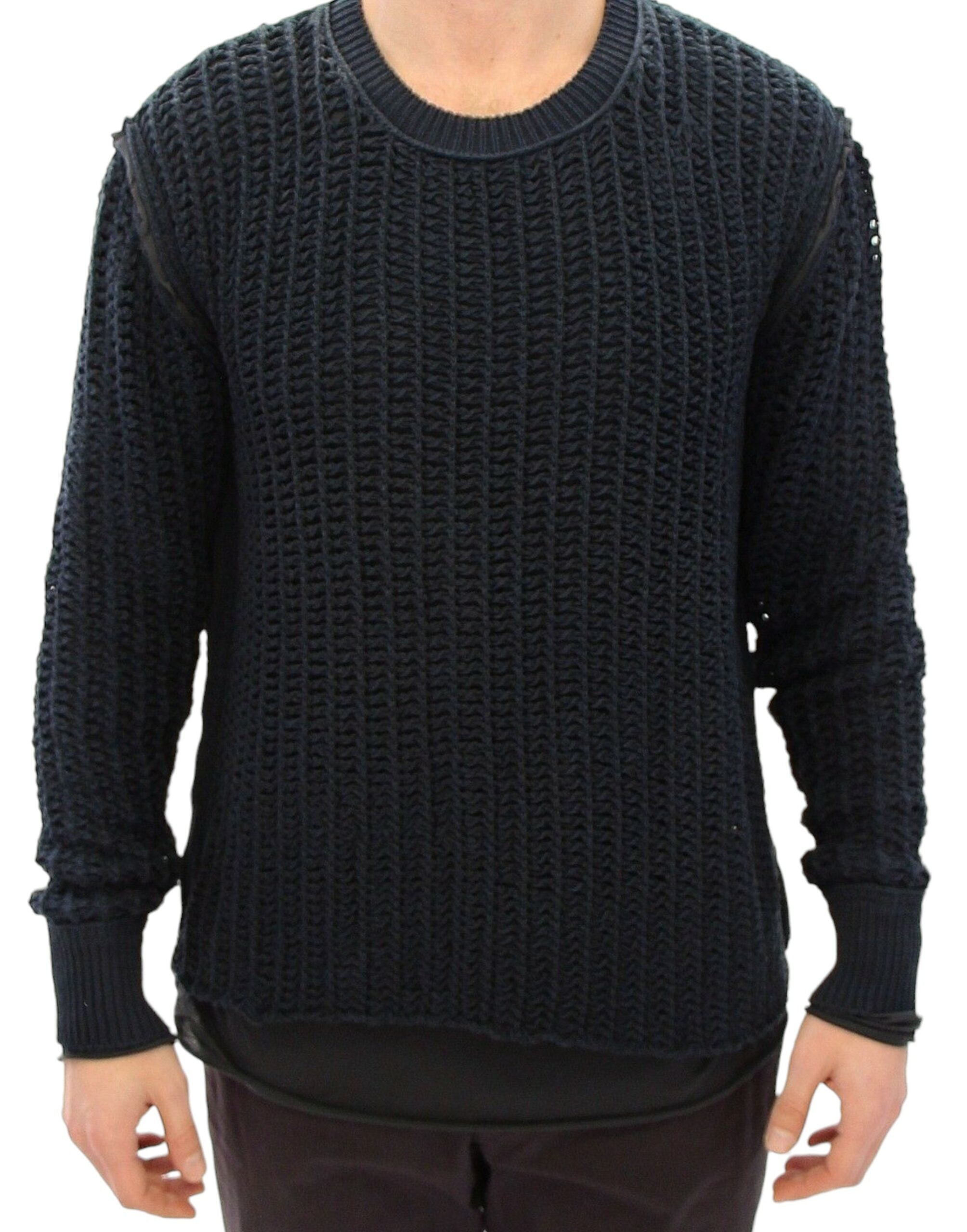 Dolce & Gabbana Blue Runway Netz Pullover Netted Sweater - PreLoved & Luxe
