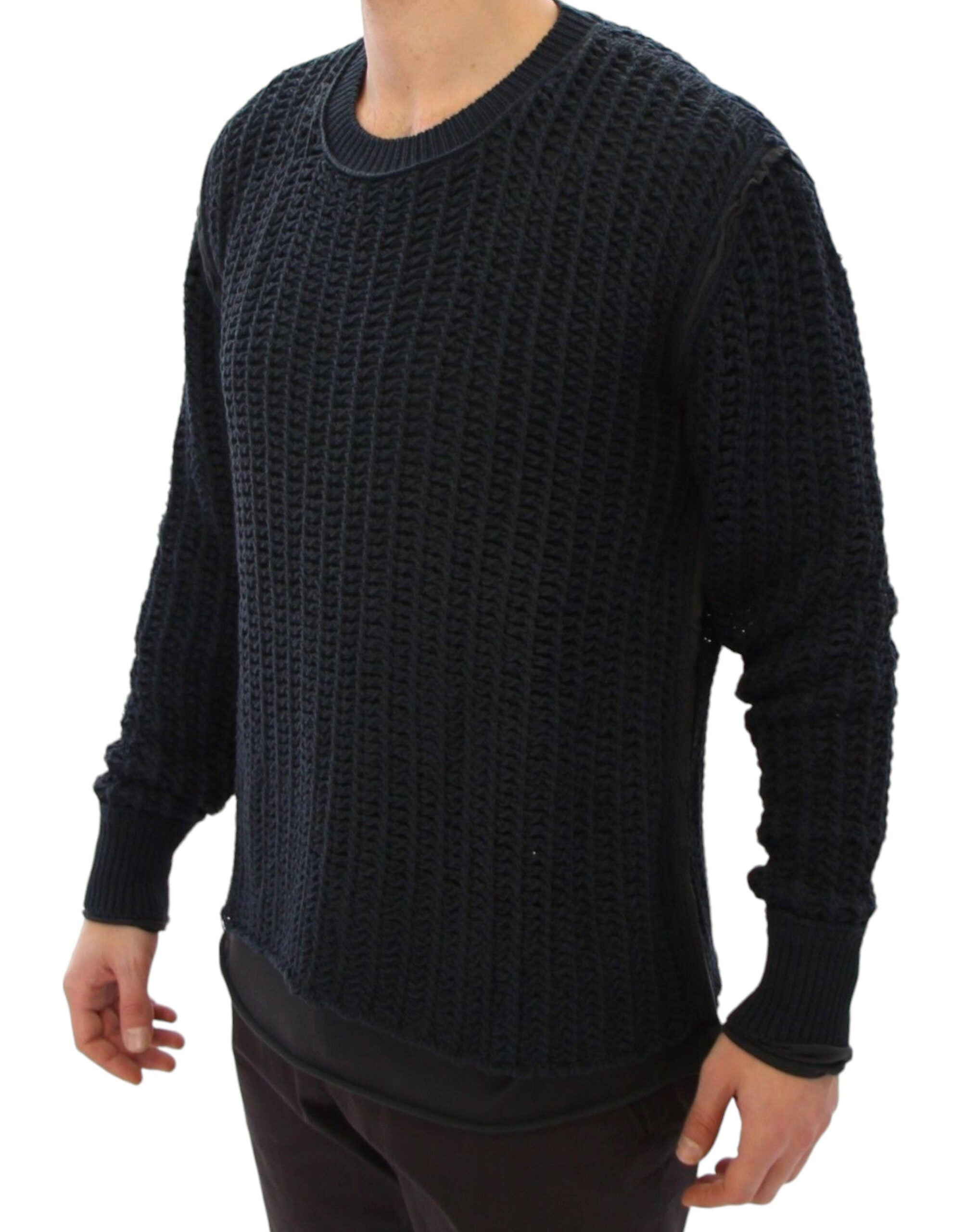 Dolce & Gabbana Blue Runway Netz Pullover Netted Sweater - PreLoved & Luxe