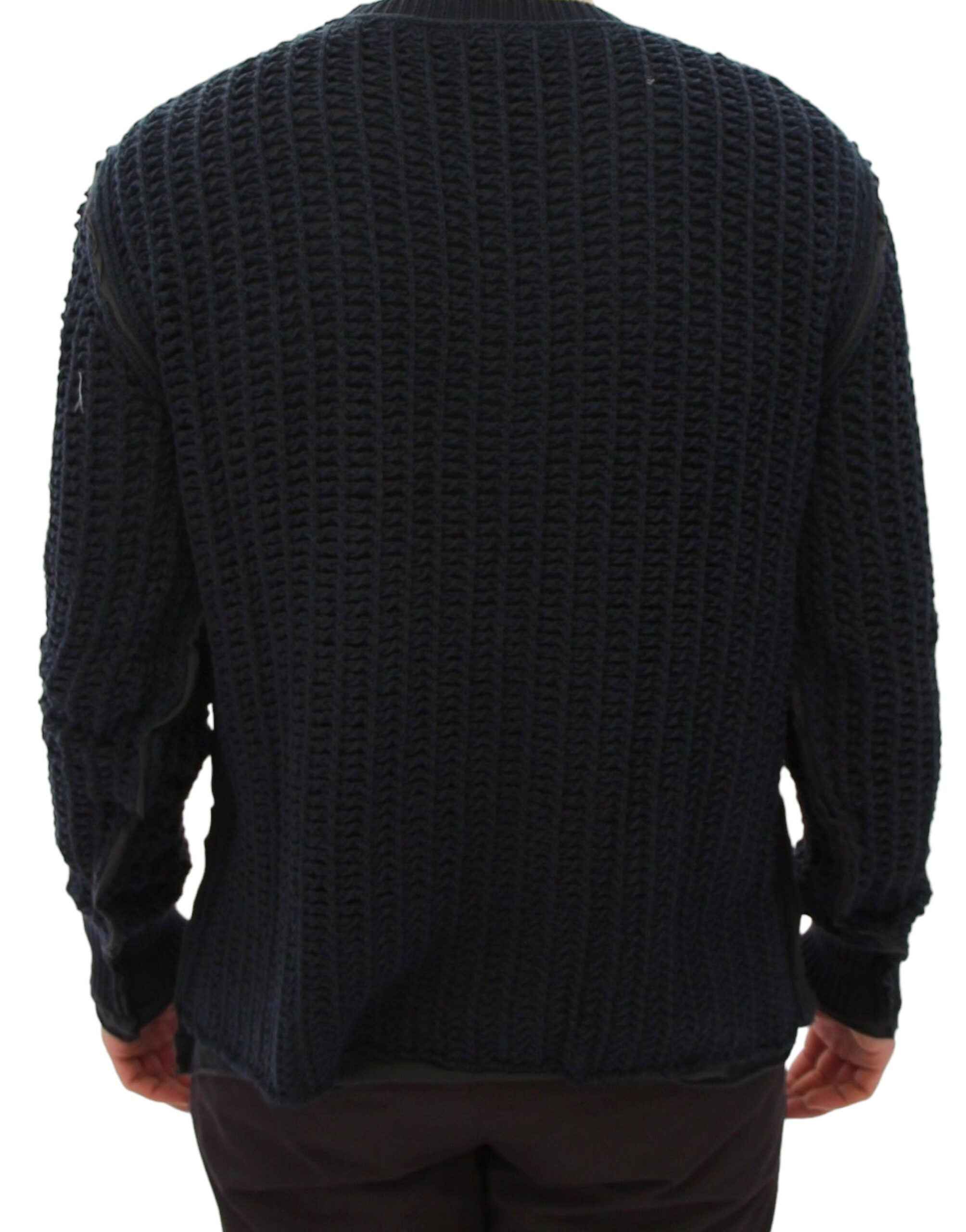 Dolce & Gabbana Blue Runway Netz Pullover Netted Sweater - PreLoved & Luxe