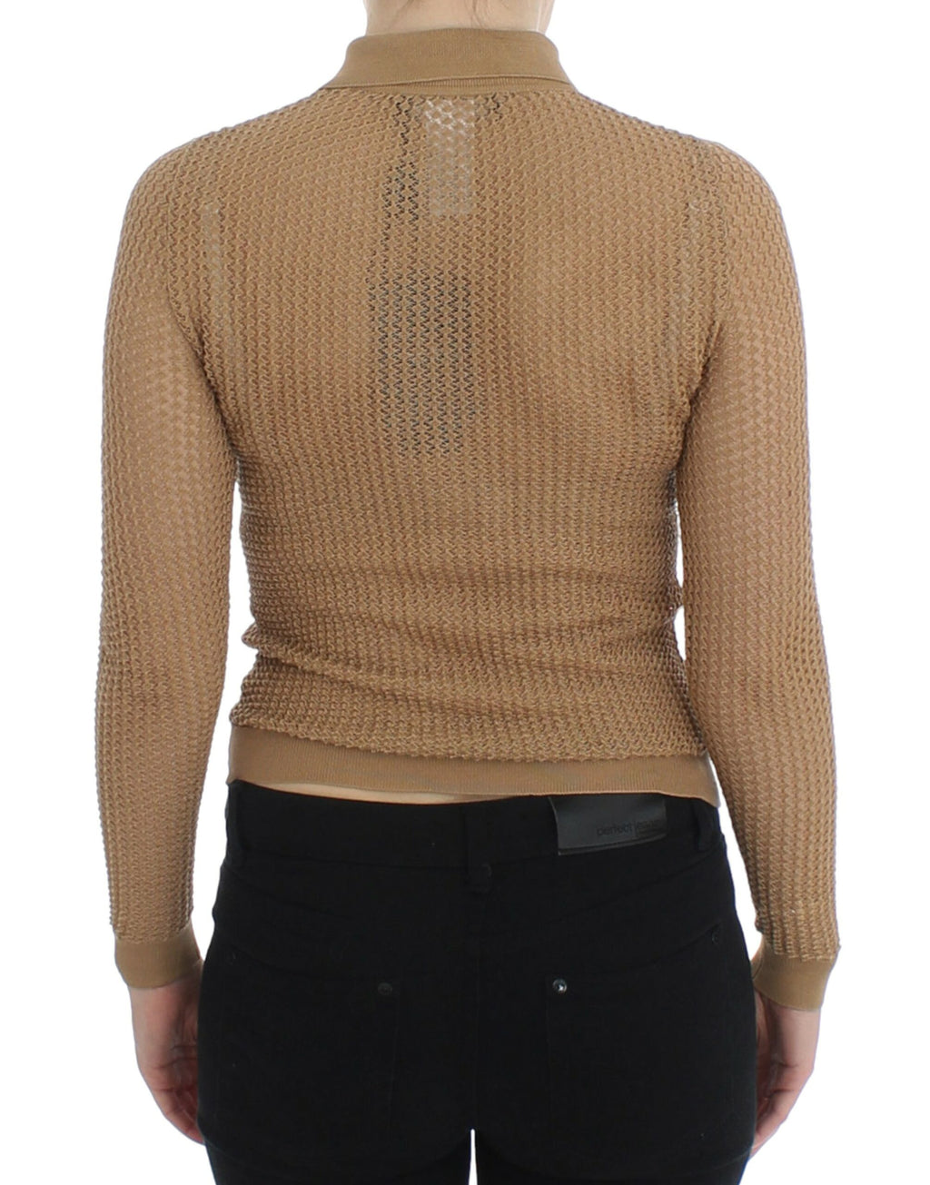 Dolce & Gabbana Beige Knitted Cotton Polo Cardigan Sweater - PreLoved & Luxe