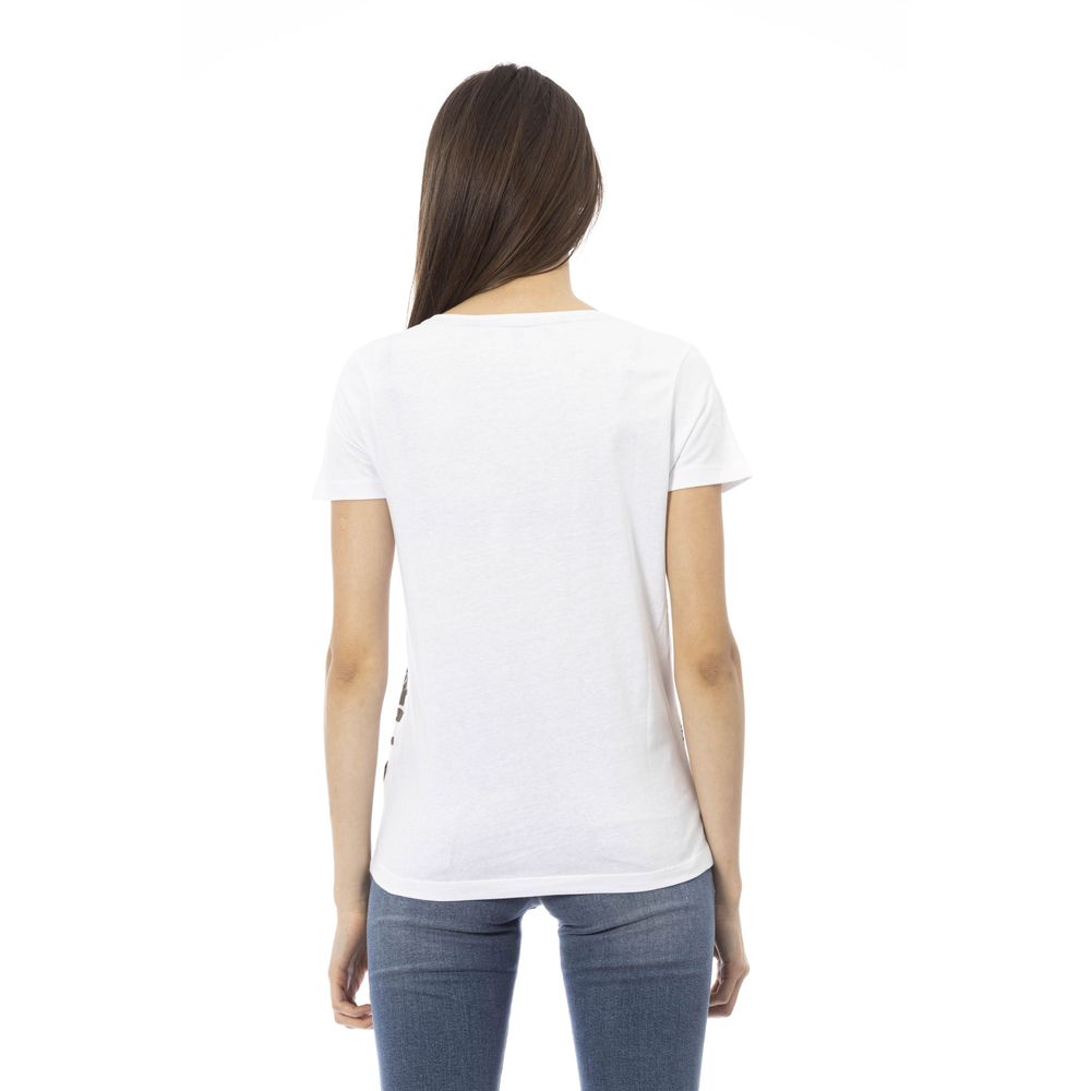 Trussardi White Cotton Women T-Shirt