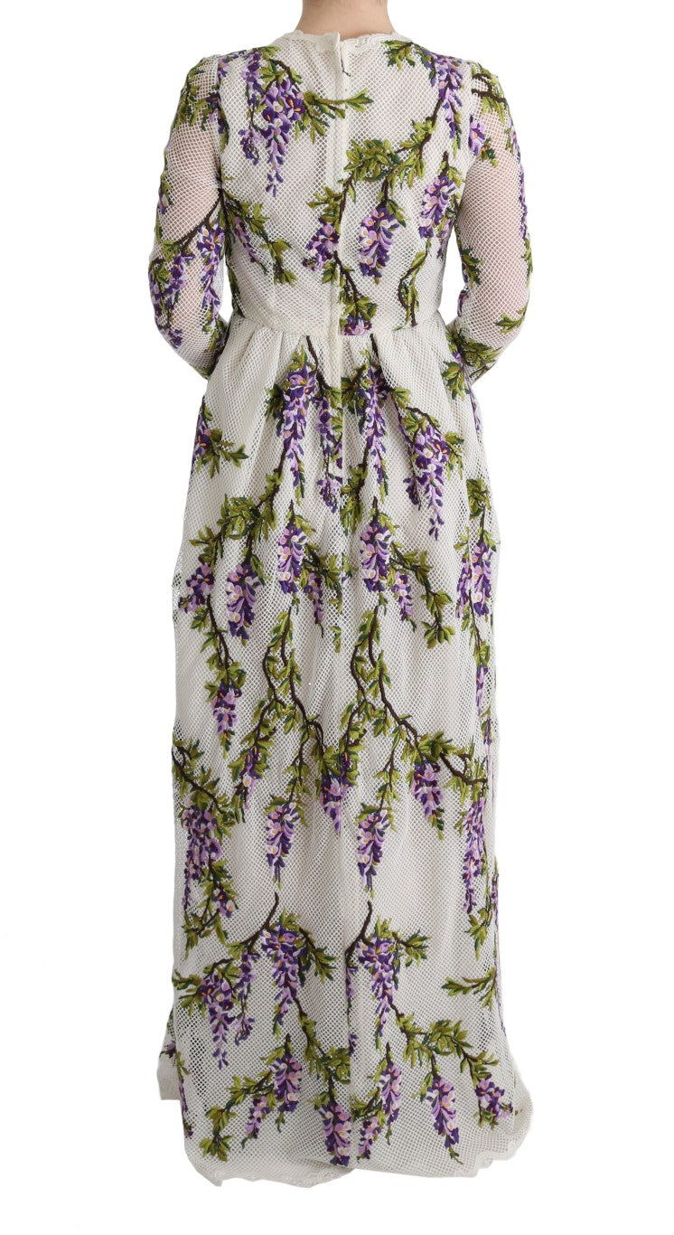 Dolce & Gabbana White Floral Embroidered Maxi Dress - PreLoved & Luxe