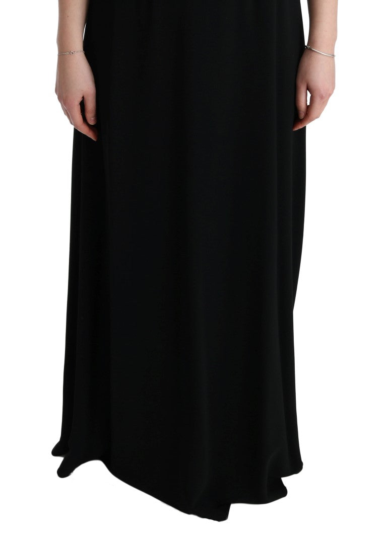 Dolce & Gabbana Black Stretch Shift Long Maxi Dress - PreLoved & Luxe