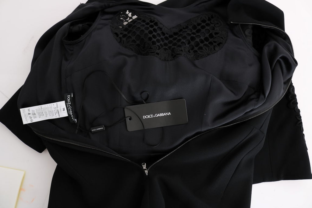 Dolce & Gabbana Black Stretch Shift Long Maxi Dress - PreLoved & Luxe