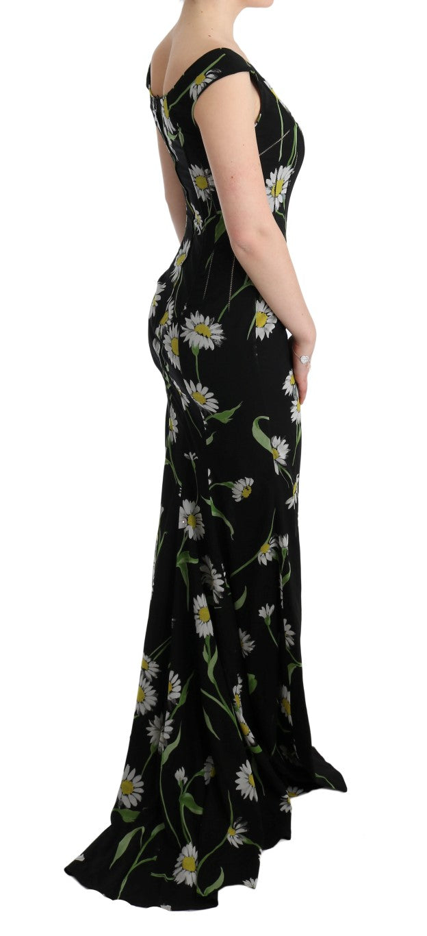 Dolce & Gabbana Sunflower Silk Stretch Sheath Dress - PreLoved & Luxe