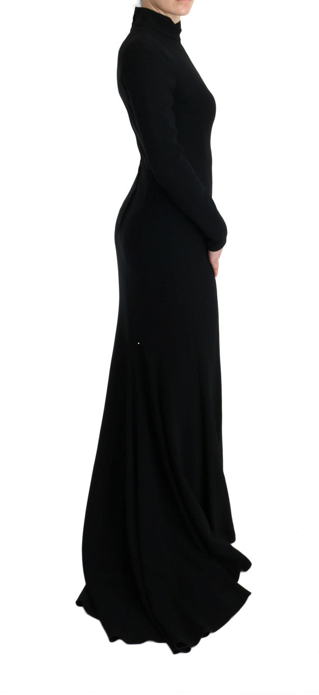 Dolce & Gabbana Black Stretch Long Gown Sheath Dress - PreLoved & Luxe